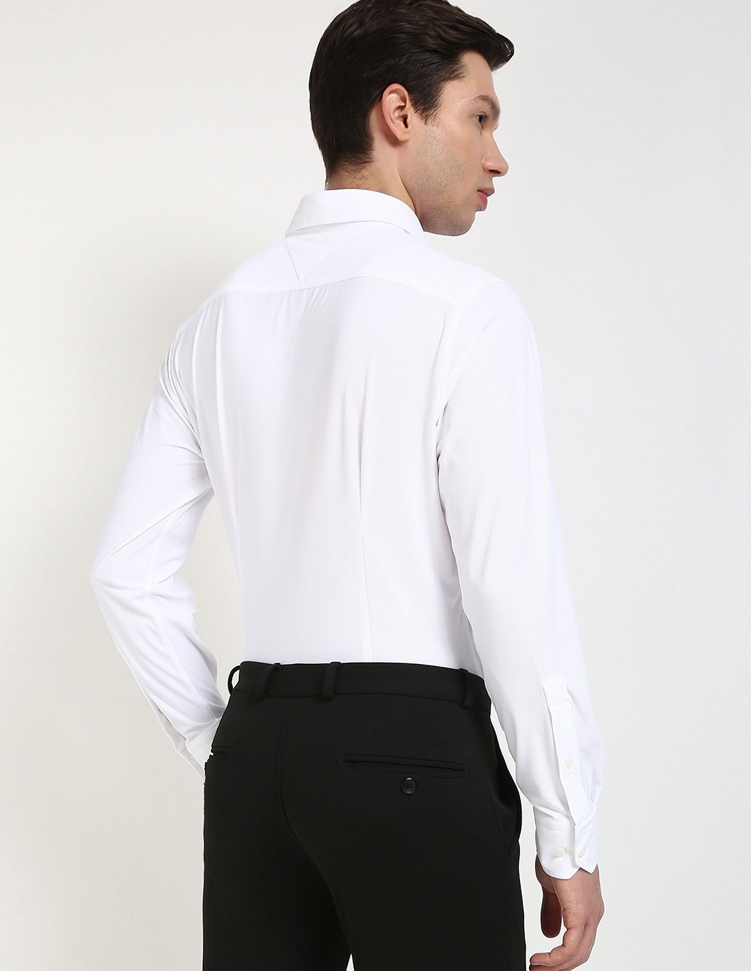Tommy Hilfiger White Men's Shirt for Crisp Look