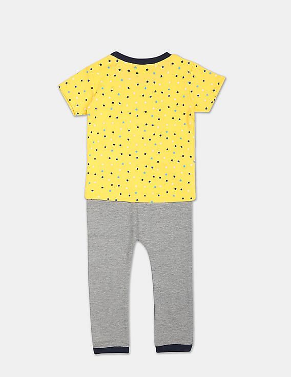 U.S. Polo Assn. Kids Baby Assorted Printed T-Shirt And Pants Set