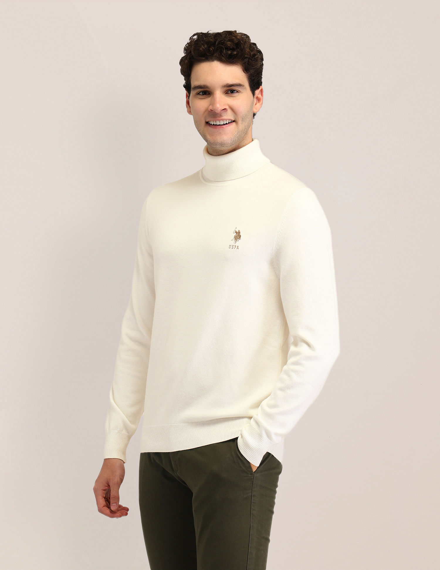 U.S. Polo Assn. Solid Regular Fit Sweater