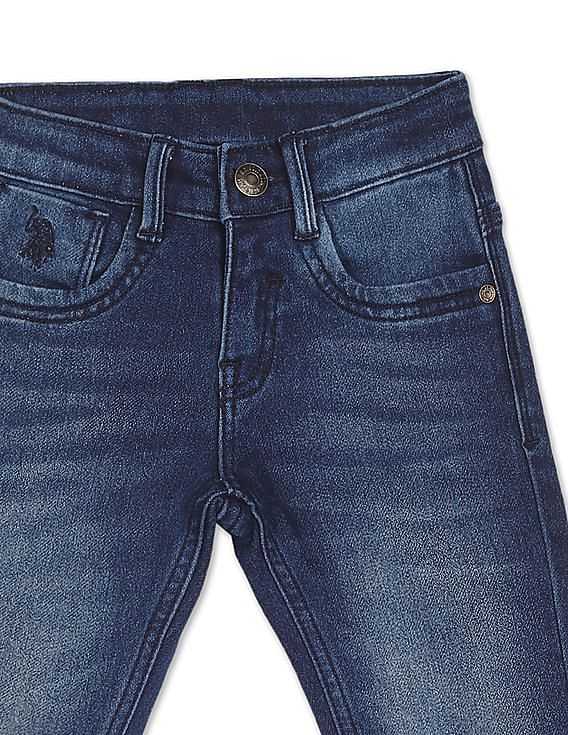 U.S. Polo Assn. Kids Mid Rise Slim Fit Jeans