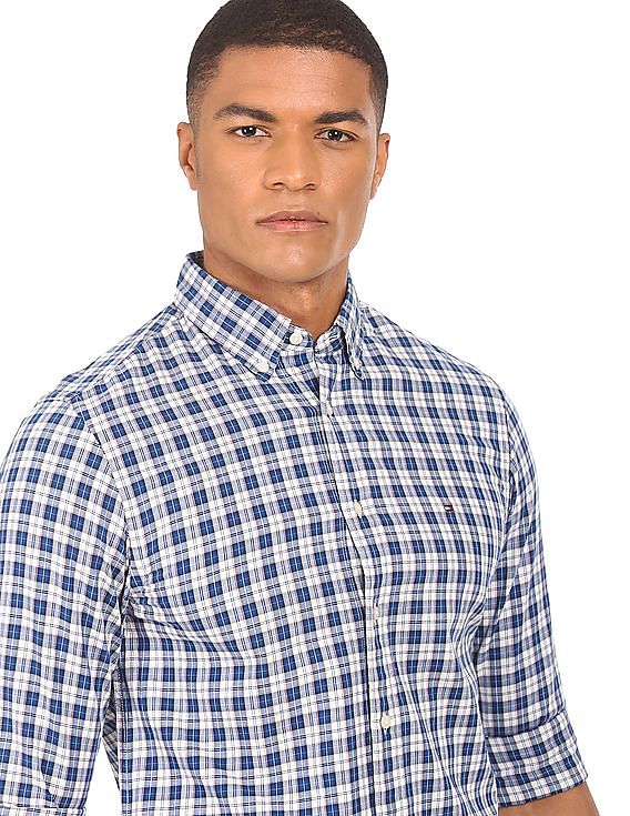 Tommy hilfiger deals gingham shirt