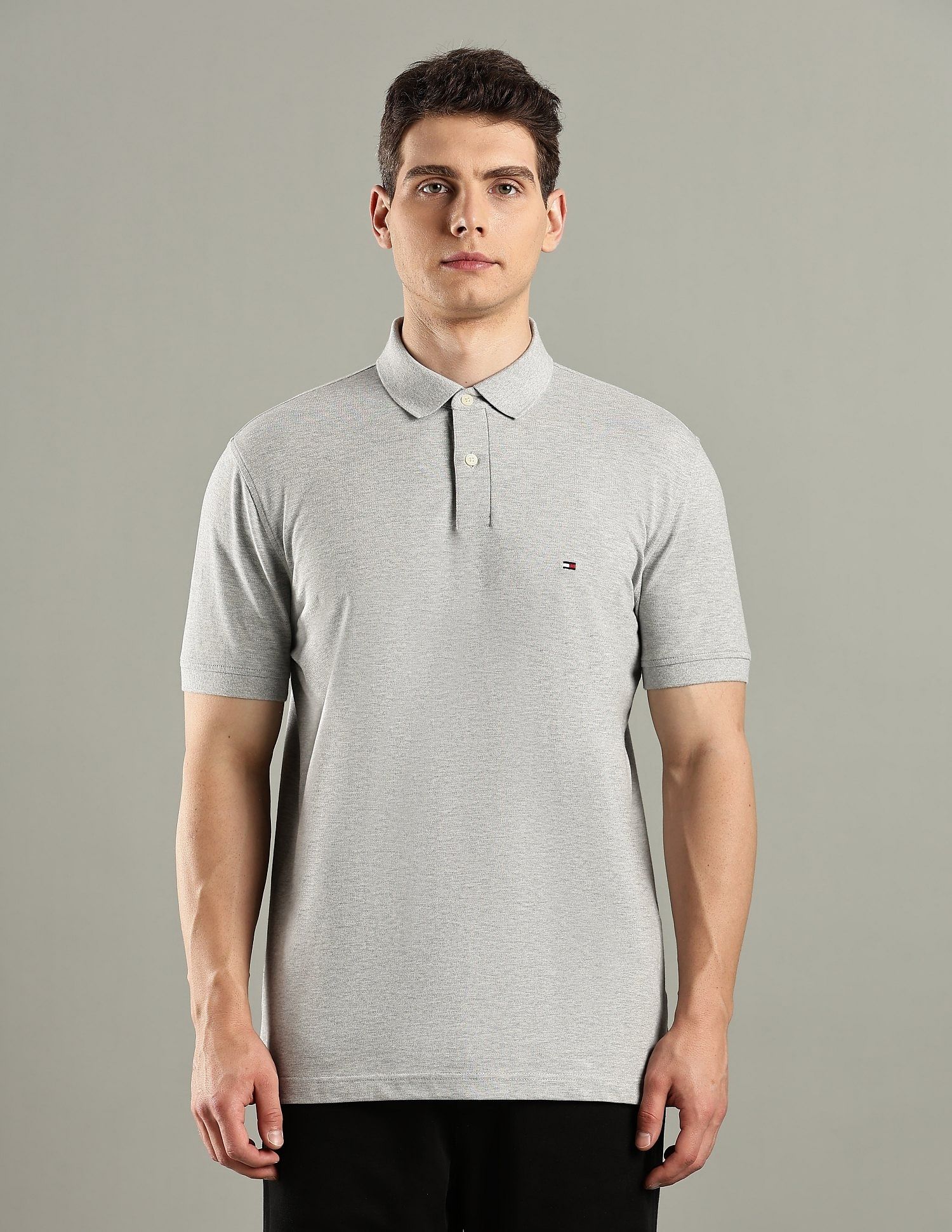 Tommy Hilfiger Printed Regular-Fit Cotton Polo T-Shirt