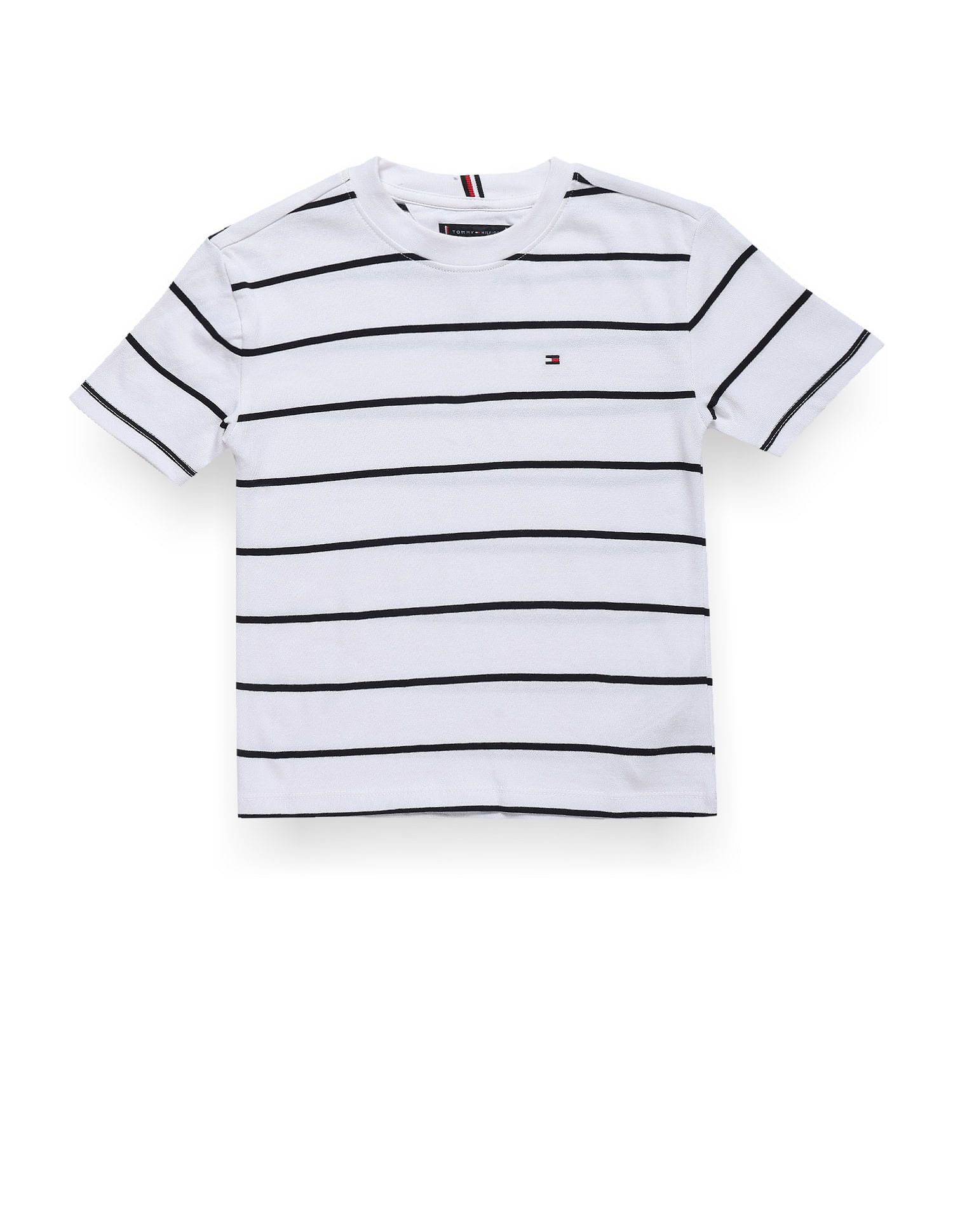 Tommy Hilfiger Kids Boys Sustainable Horizontal Stripe T-Shirt
