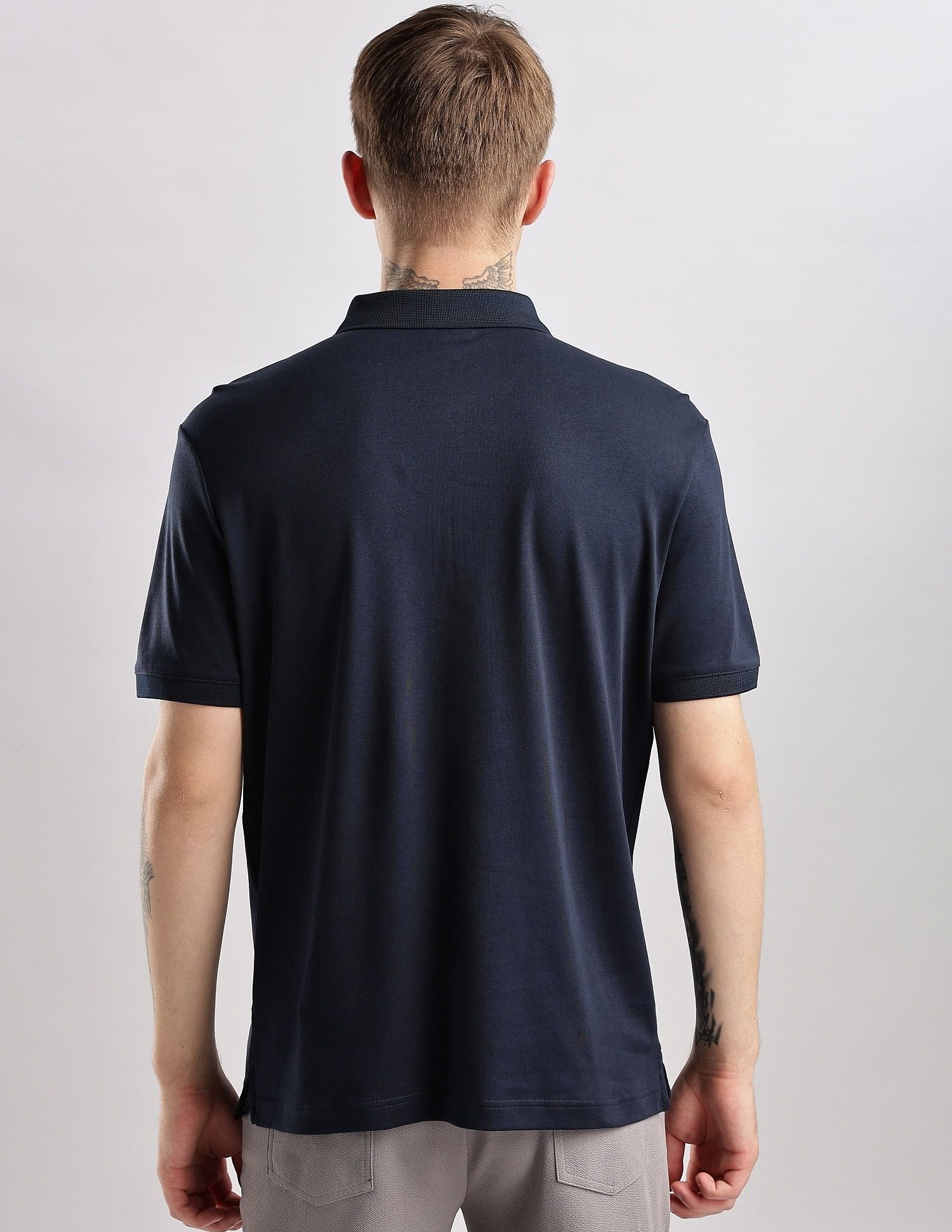 Calvin Klein Jeans Solid Regular Fit Cotton Polo Shirt