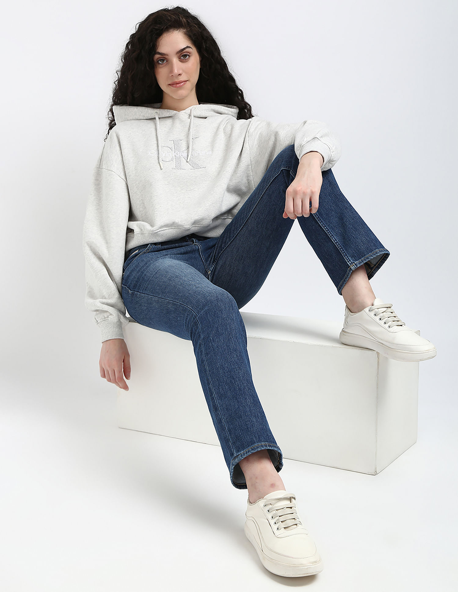 Calvin Klein Jeans Chenille Monologo Hoodie Sweatshirt