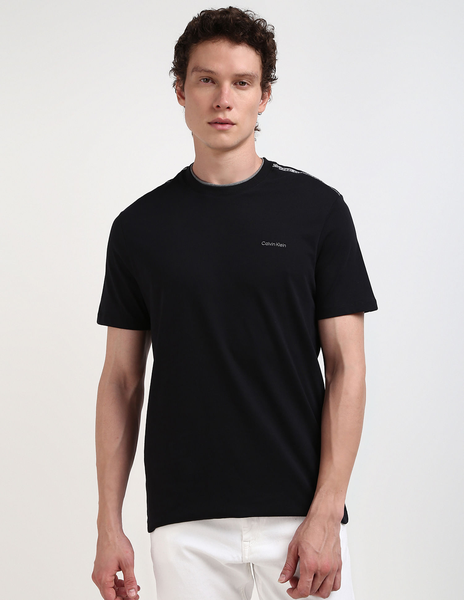 Calvin Klein Short Sleeve Shoulder Taping T-Shirt