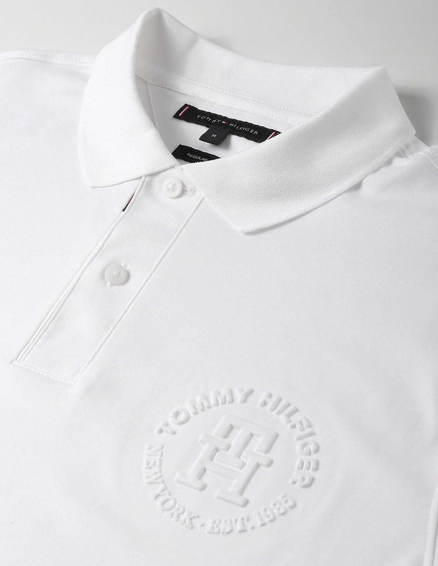 Tommy Hilfiger Interlock Knit Embossed Polo Shirt