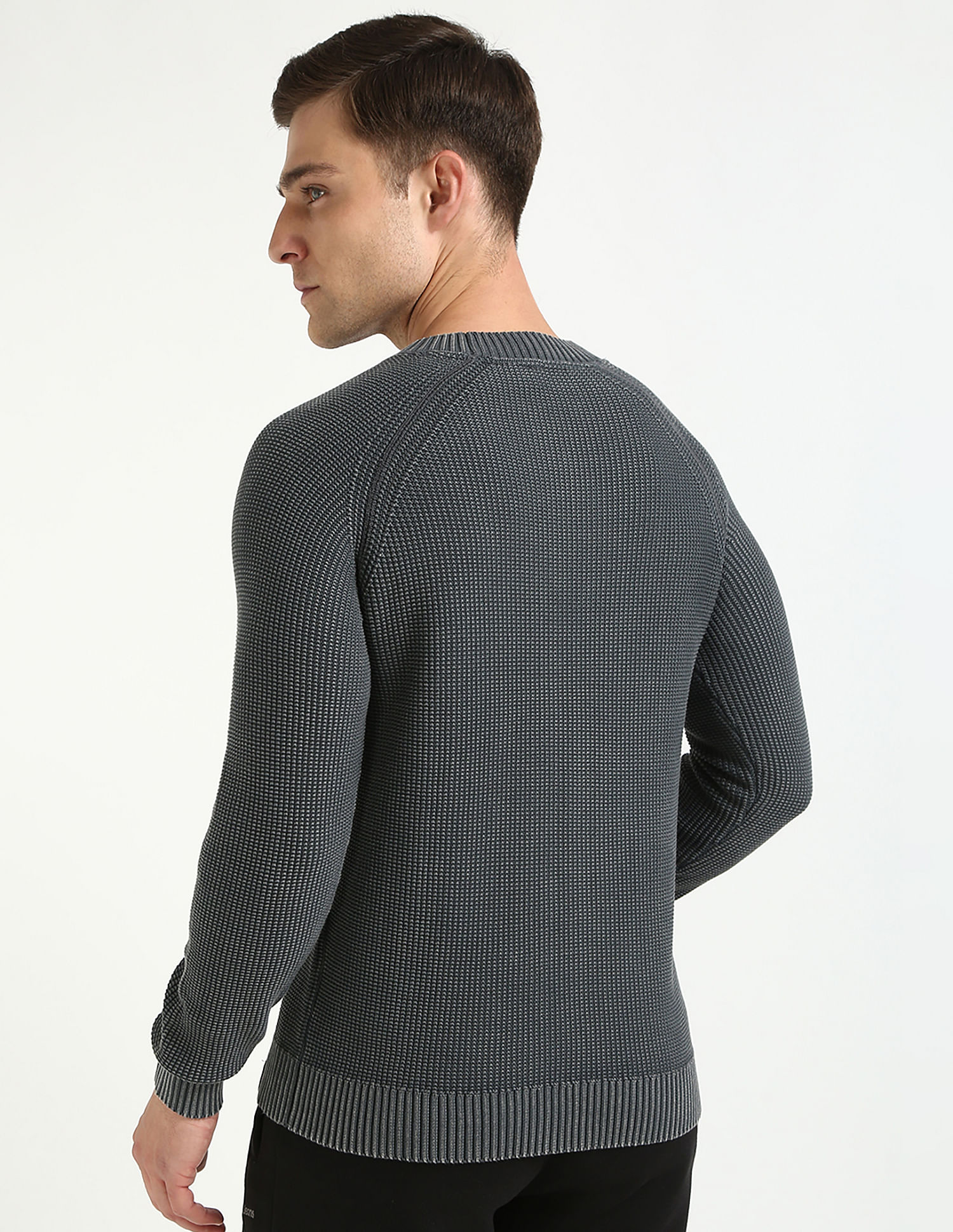 Calvin Klein Jeans Solid Relaxed-Fit Cotton Sweater