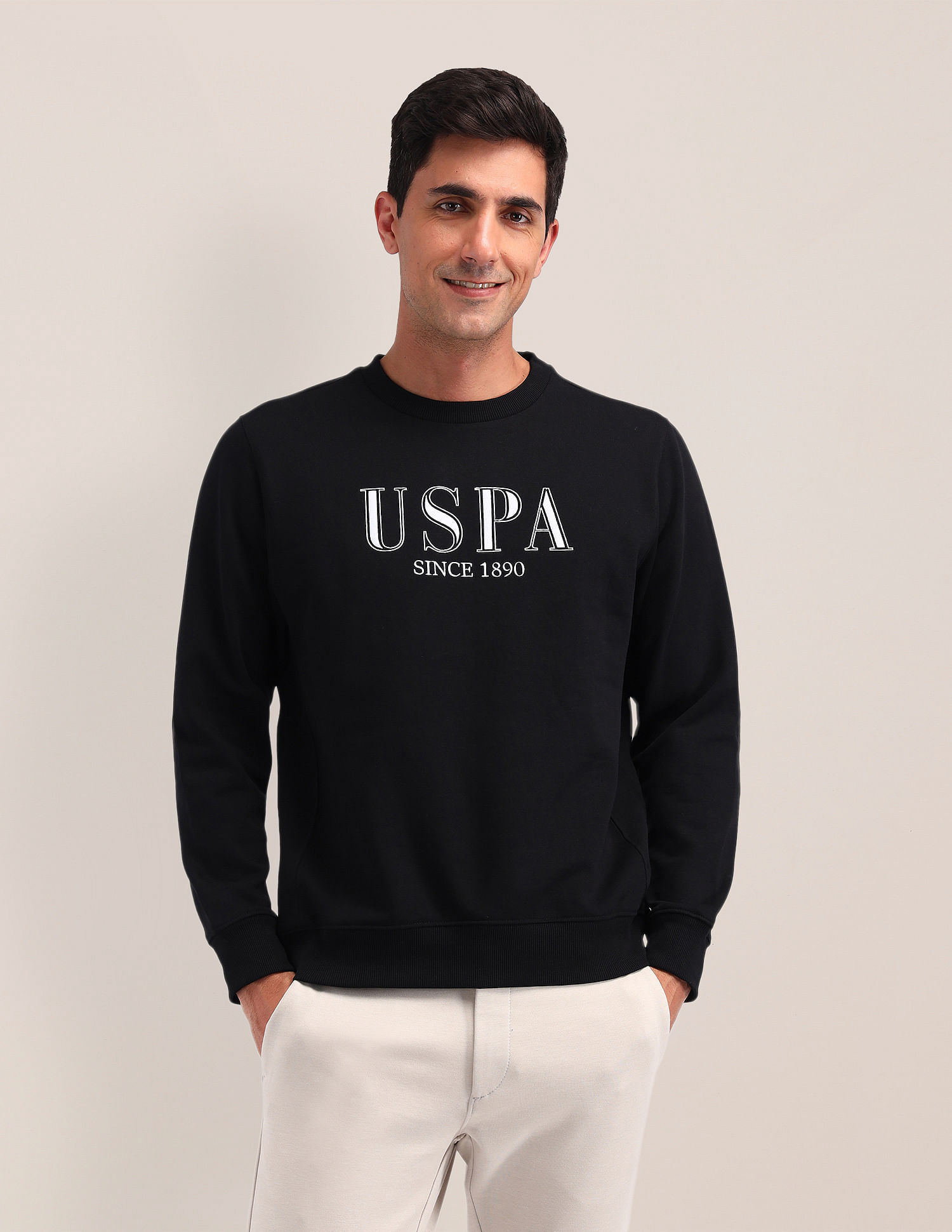 U.S. Polo Assn. Brand Printed Regular Fit Sweatshirt