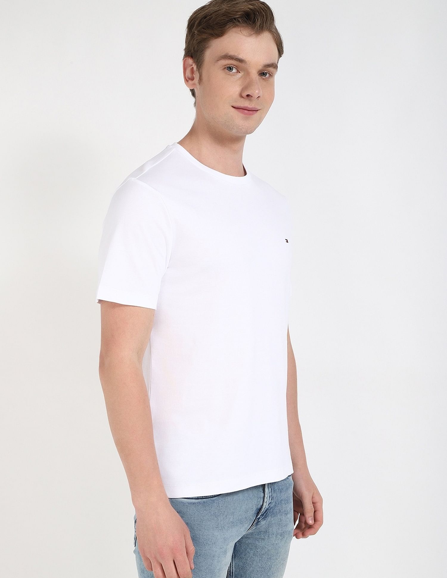 Tommy Hilfiger Solid Regular-Fit Cotton T-Shirt