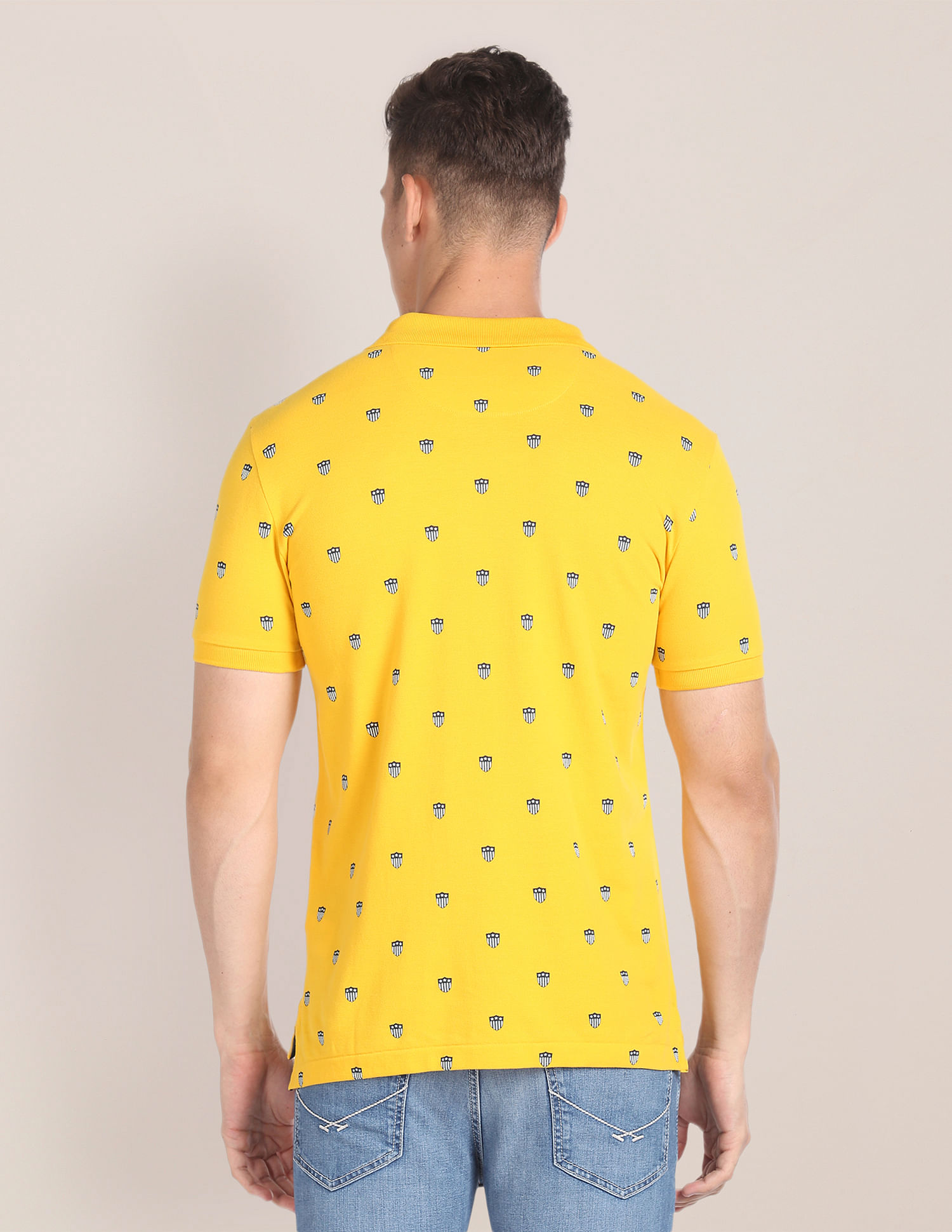 U.S. Polo Assn. Graphic Print Slim Polo Shirt