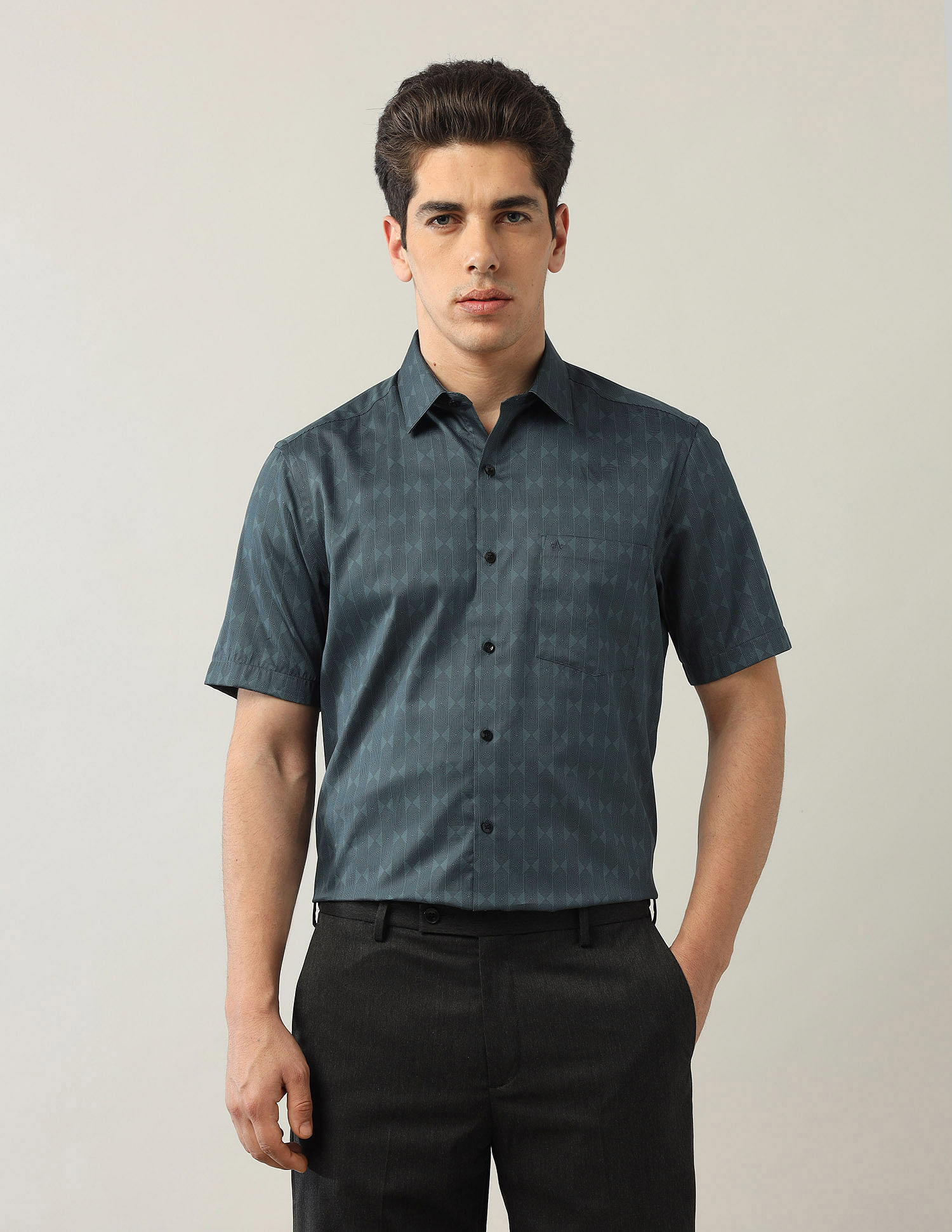 Arrow Liberty Classic Fit Pure Cotton Satin Shirt