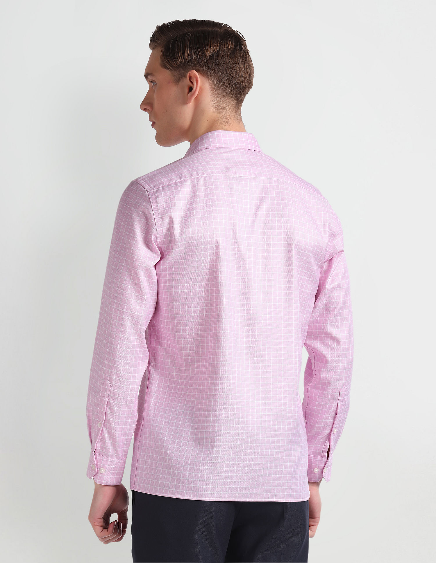 Arrow Graph Check Auto Press Shirt