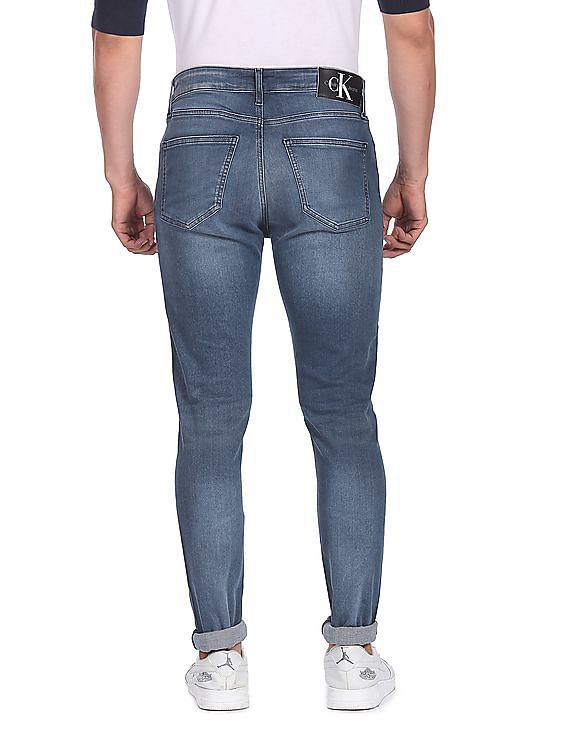 Buy Calvin Klein Men Blue Low Rise Super Skinny Fit Jeans - NNNOW.com