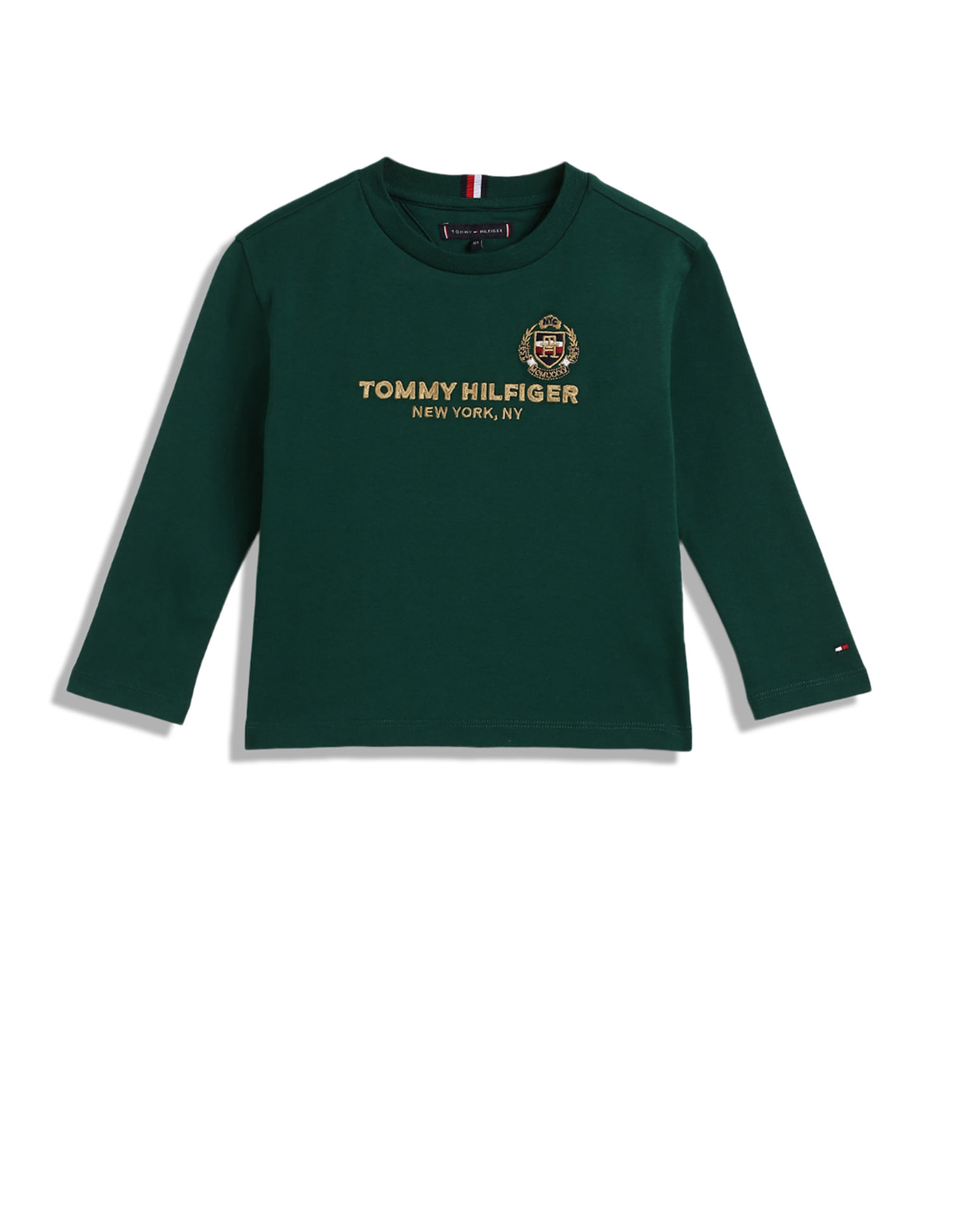 Tommy Hilfiger Kids Boys Crest Embroidered T-Shirt