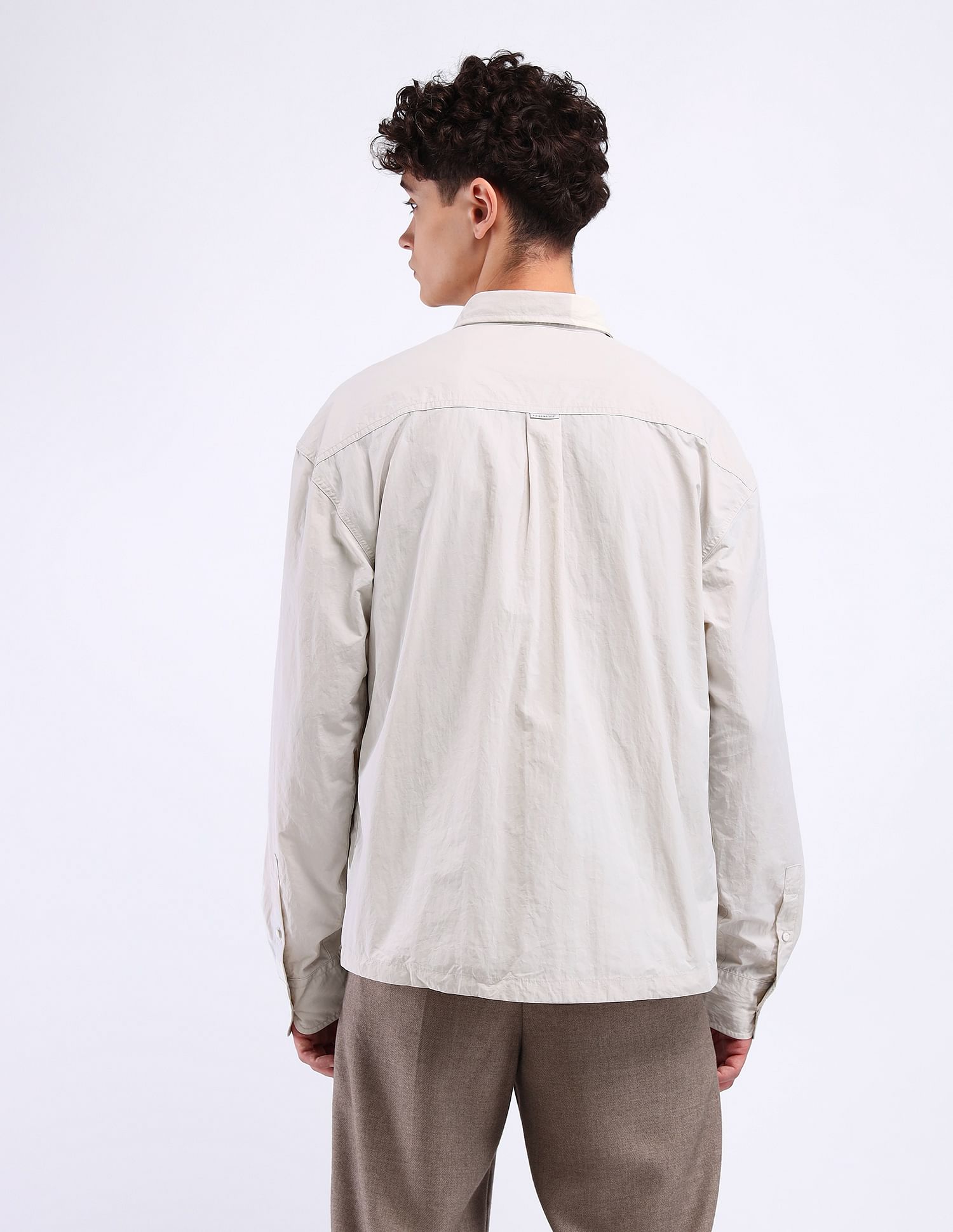 Flying Machine Oversized Utility Cotton Shirt
