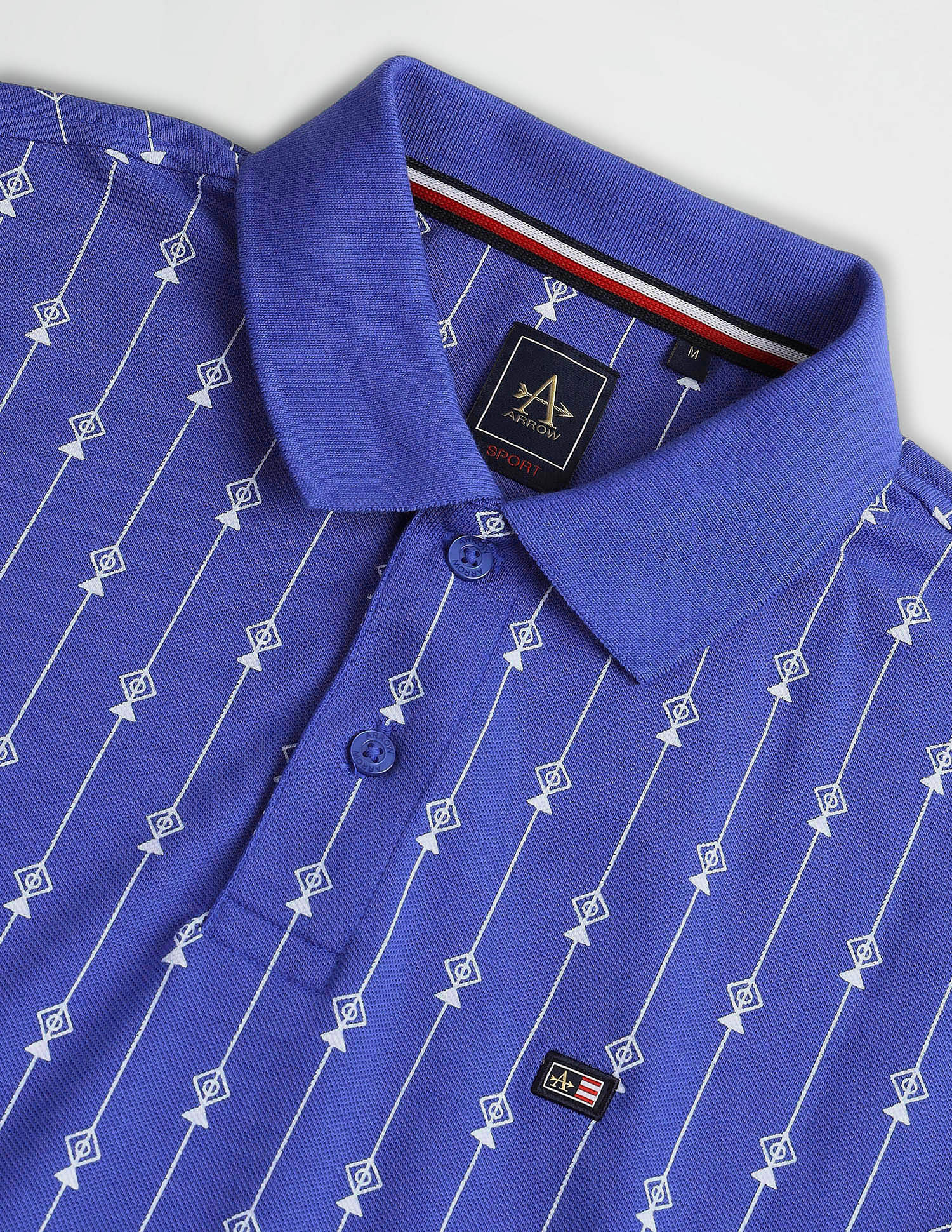 Arrow Sport Vertical Stripe Polo Shirt