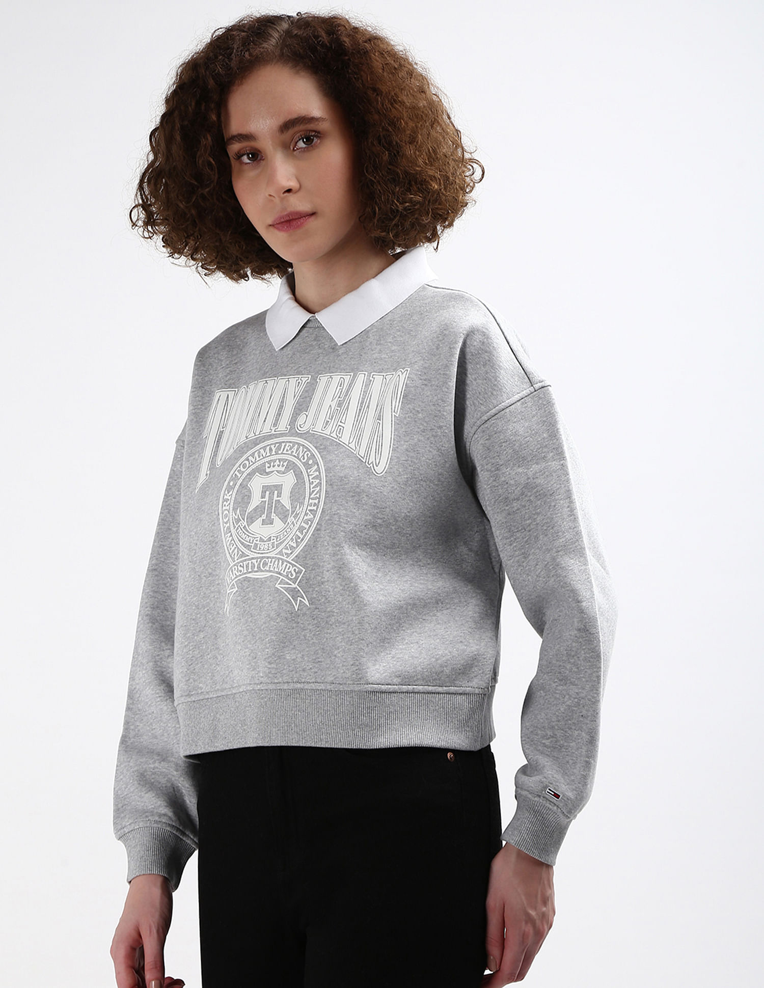 Tommy Hilfiger Polo Collar Varsity Sweatshirt
