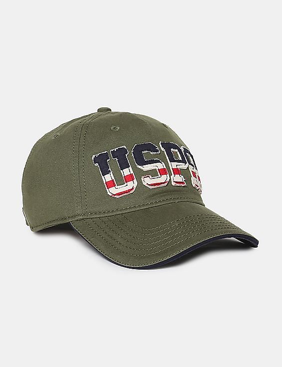 U.S. Polo Assn. Green Brand Applique Panelled Cap