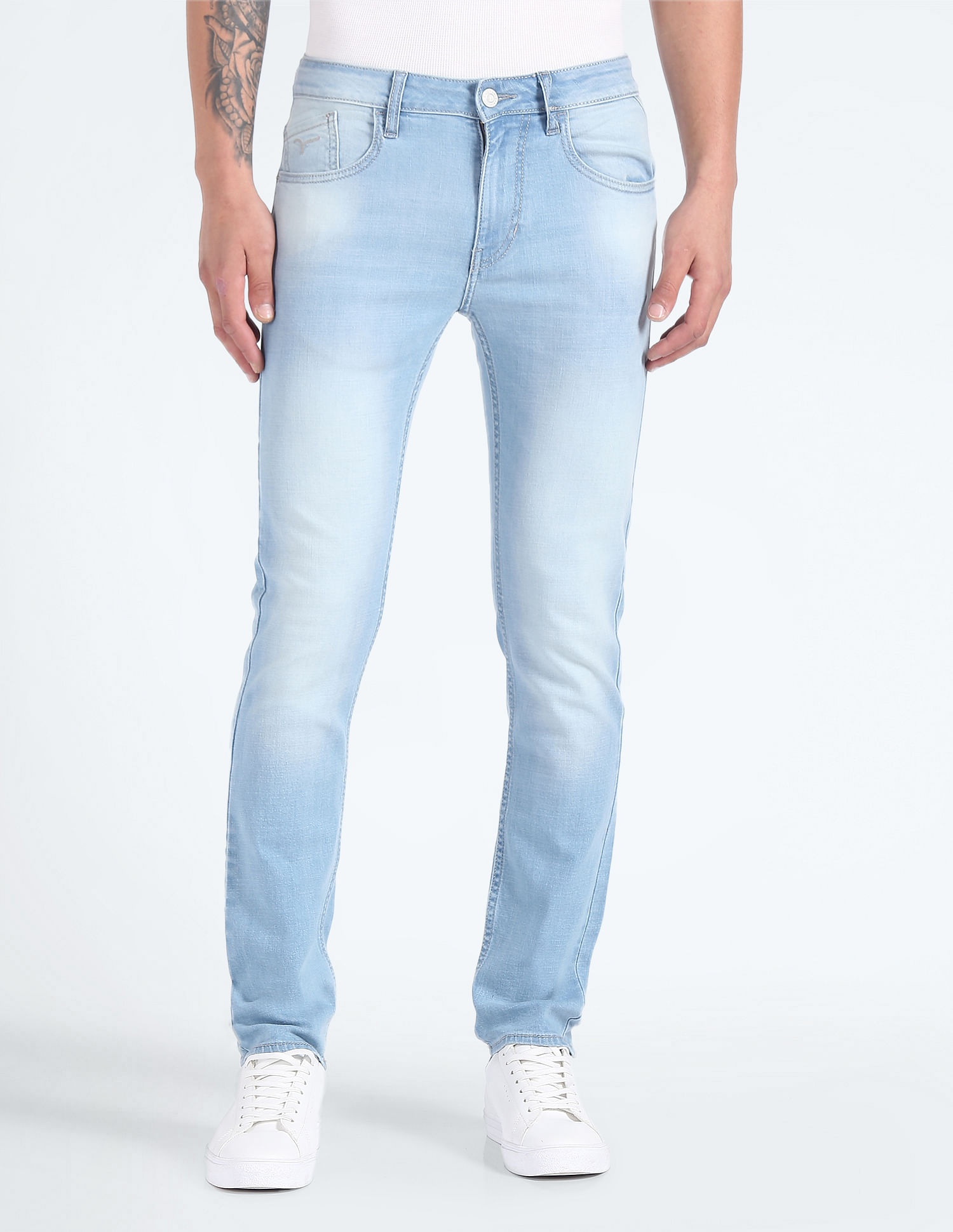 Flying Machine Slim Fit Stone Wash Jeans