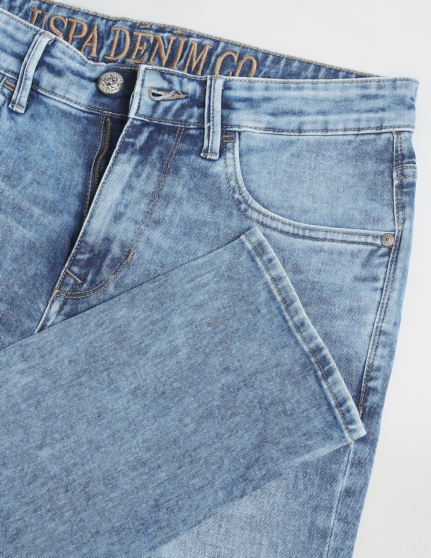 U.S. Polo Assn. Denim Co. Mid Rise Stone Wash Jeans