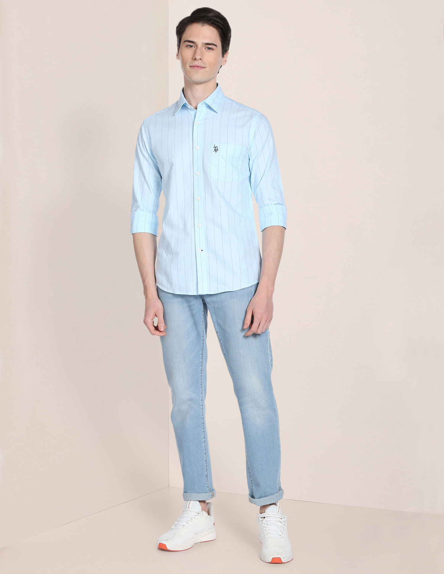 U.S. Polo Assn. Iconic Oxford Stripe Shirt