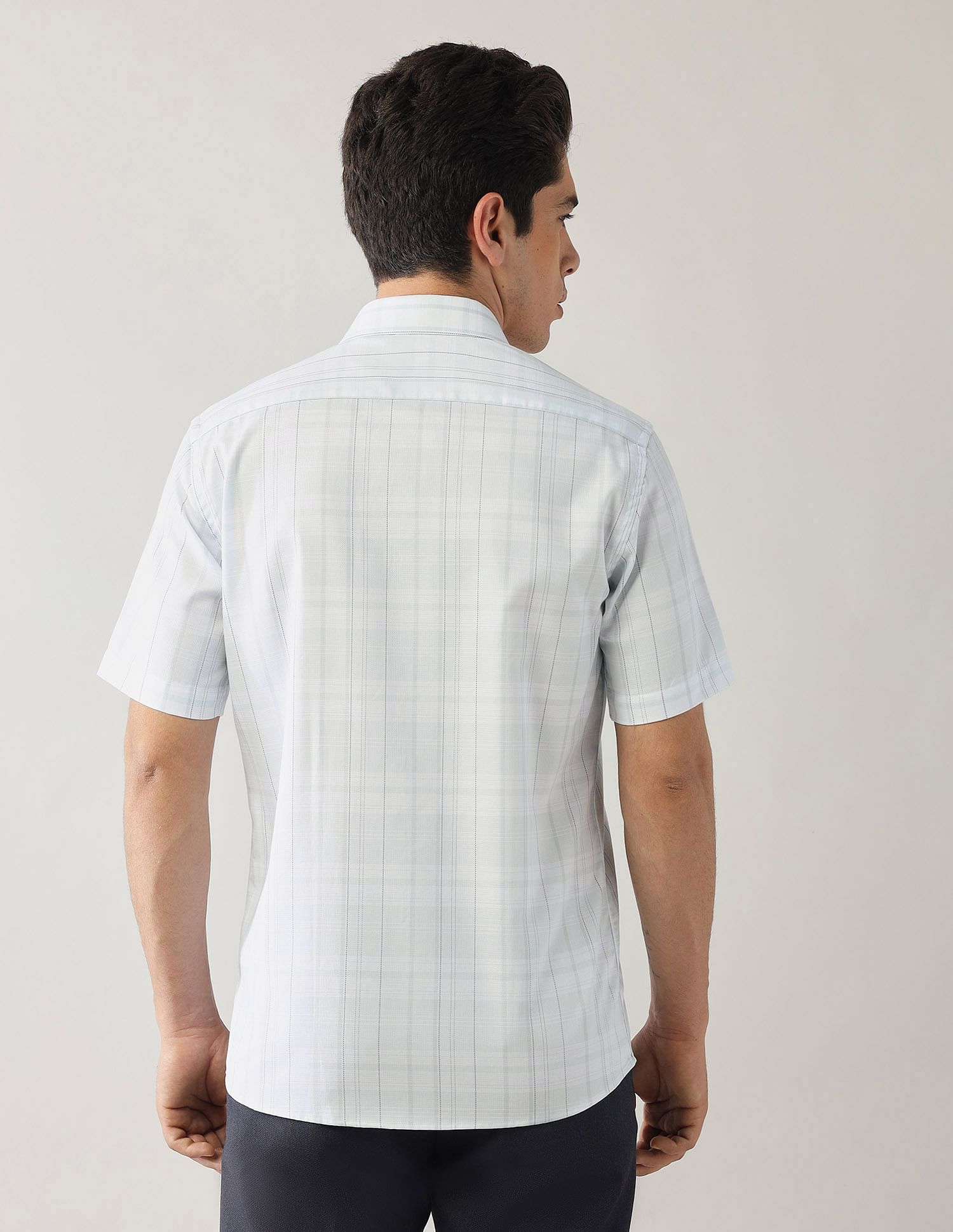 Arrow Grid Tattersall Checked Dobby Shirt