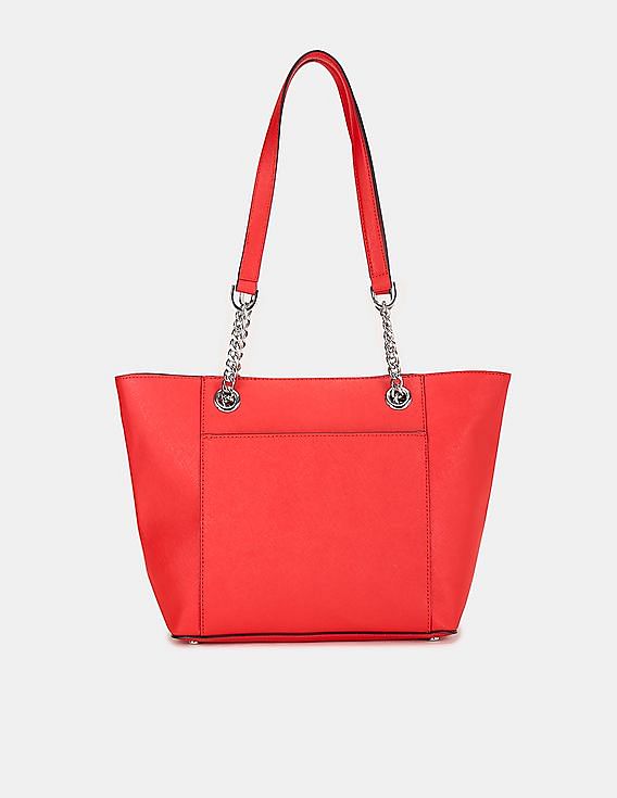 Calvin Klein Re-Lock Shopper Tote Bag - Red