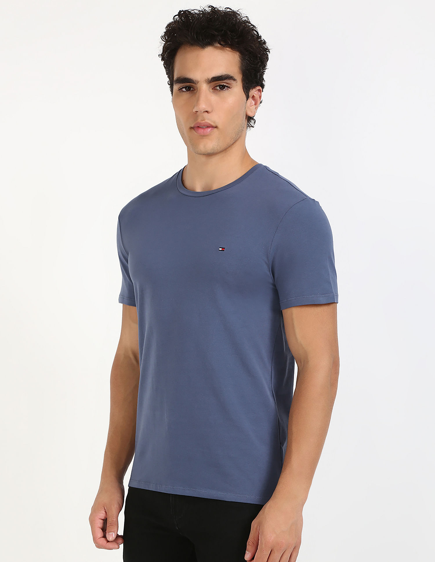 Tommy Hilfiger Solid Slim-Fit Cotton T-Shirt