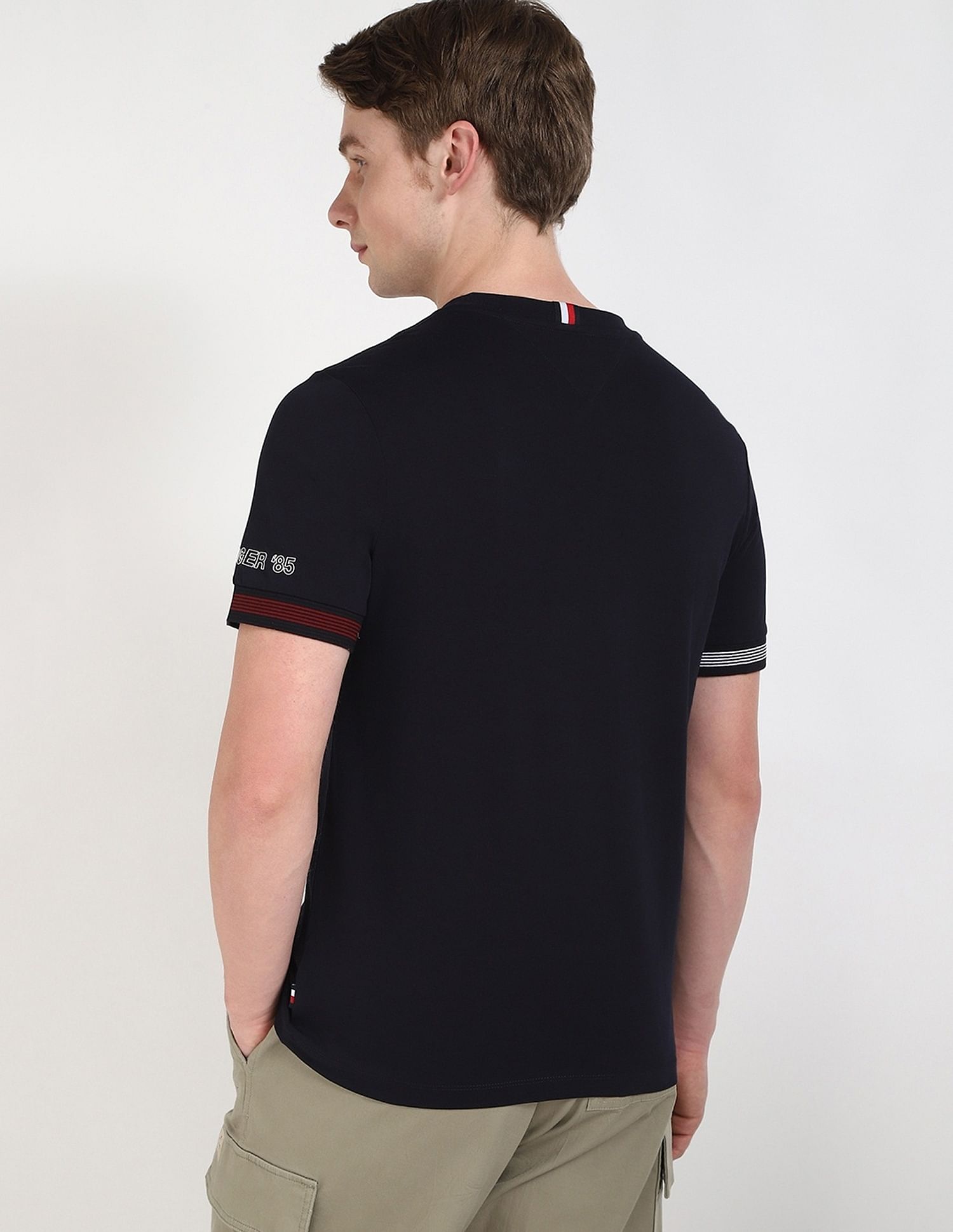 Tommy Hilfiger Solid Regular-Fit Cotton T-Shirt