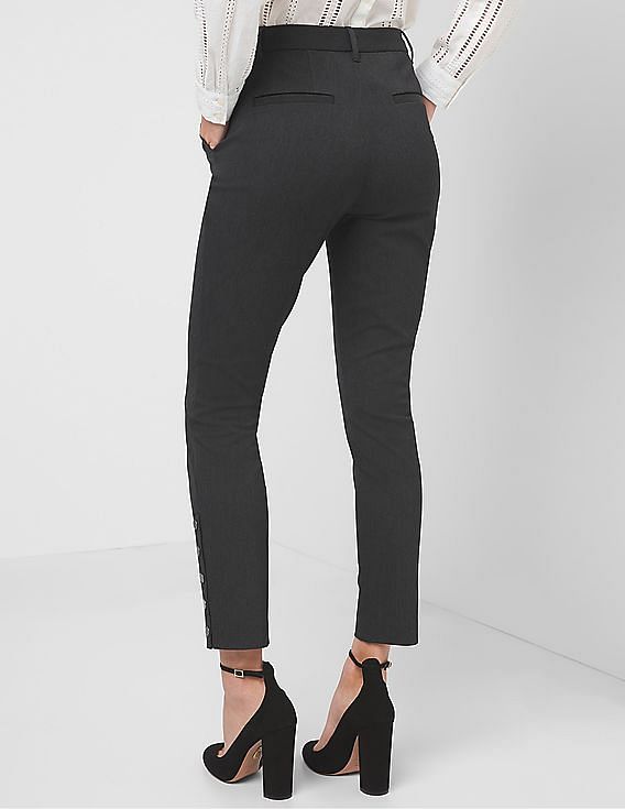Women's High-rise Slim Fit Bi-stretch Ankle Pants - A New Day