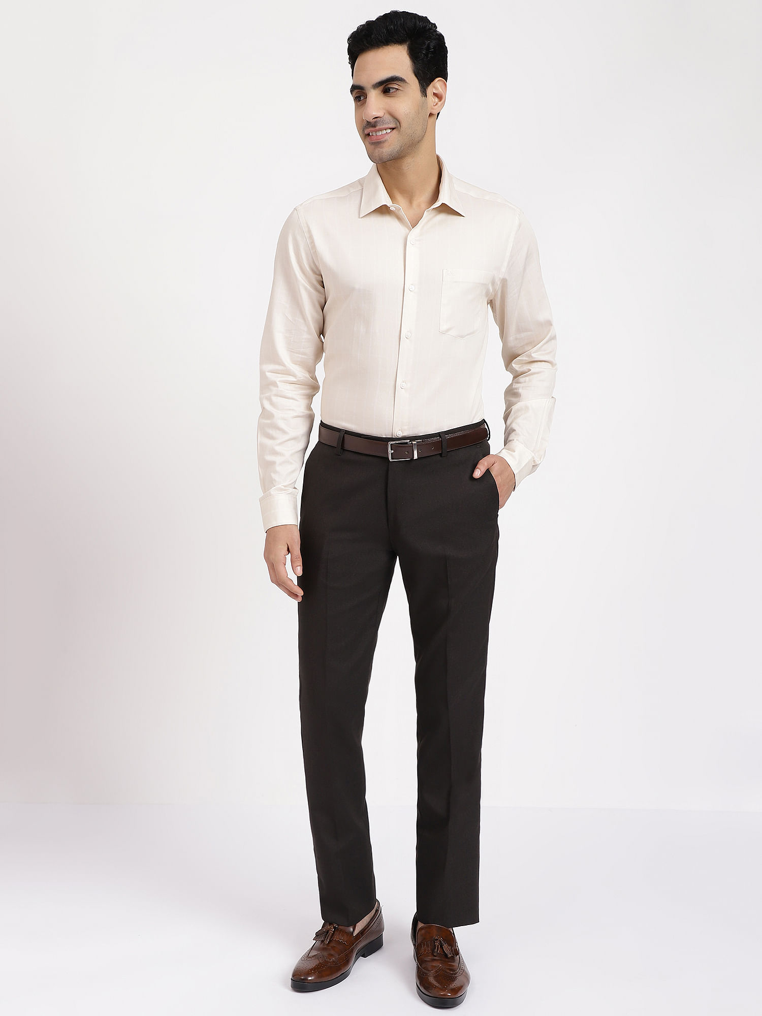 Turtle Grey Formal Trousers