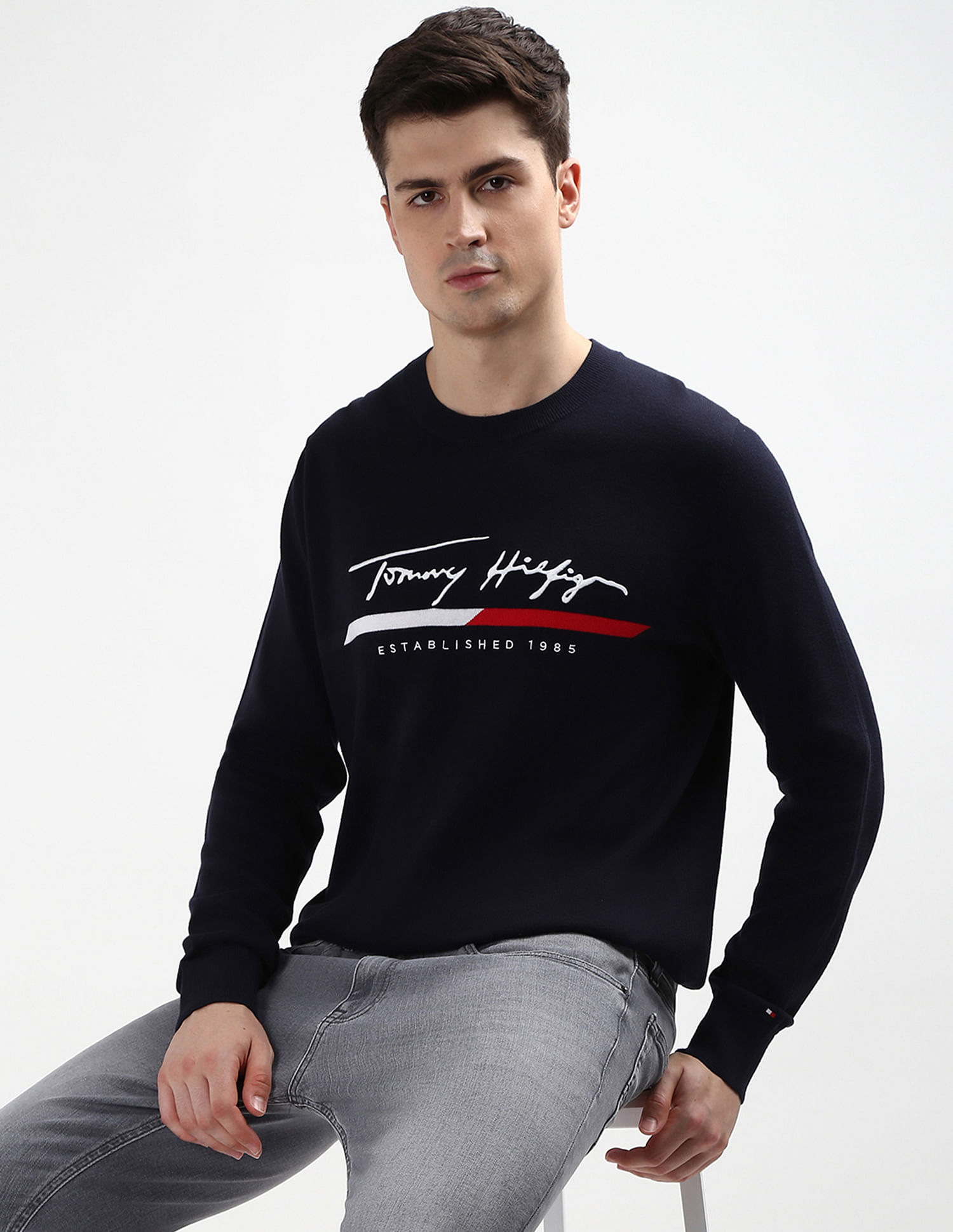 Tommy Hilfiger Logan Logo Crew Neck Sweater
