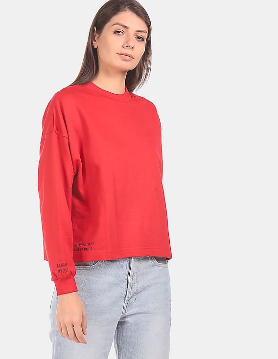 Womens sale red sweatshirt