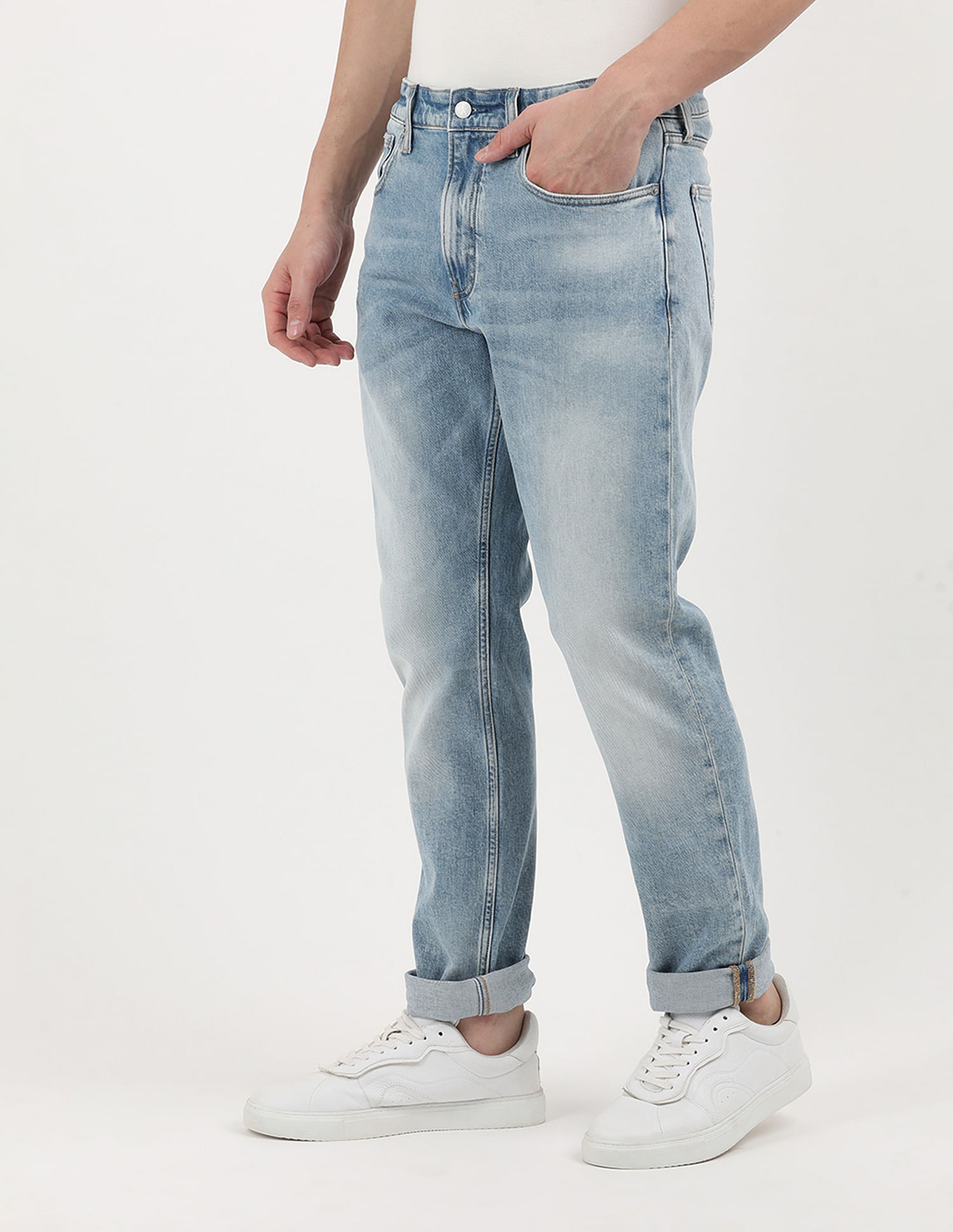 Calvin Klein Jeans Authentic Straight Stonewashed Jeans