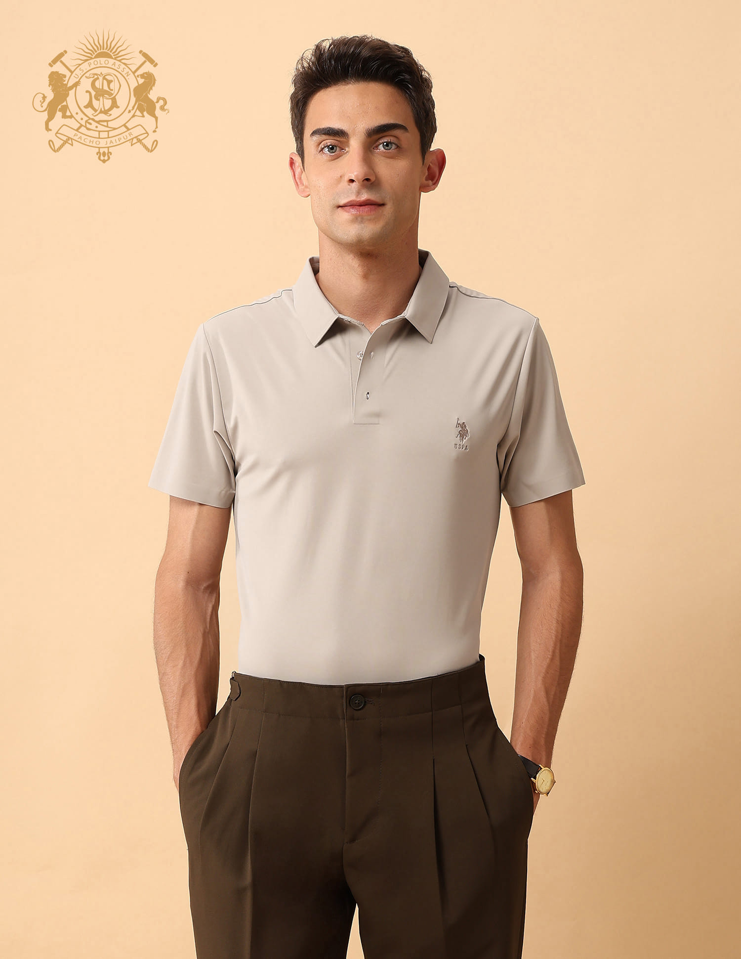 Buy Polo Pacho X Slim Fit Solid Polo Shirt