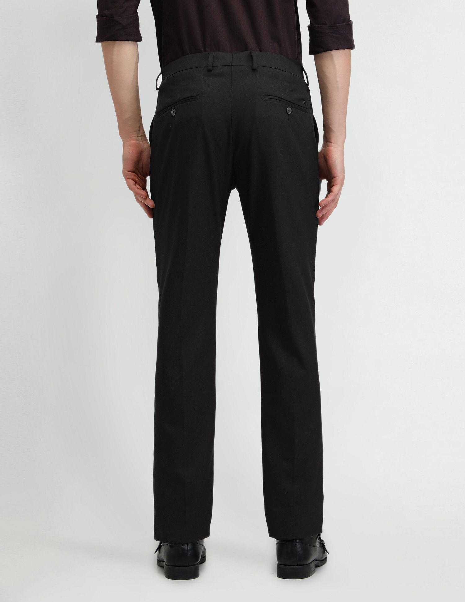 Arrow Mid Rise Tapered Fit Trousers