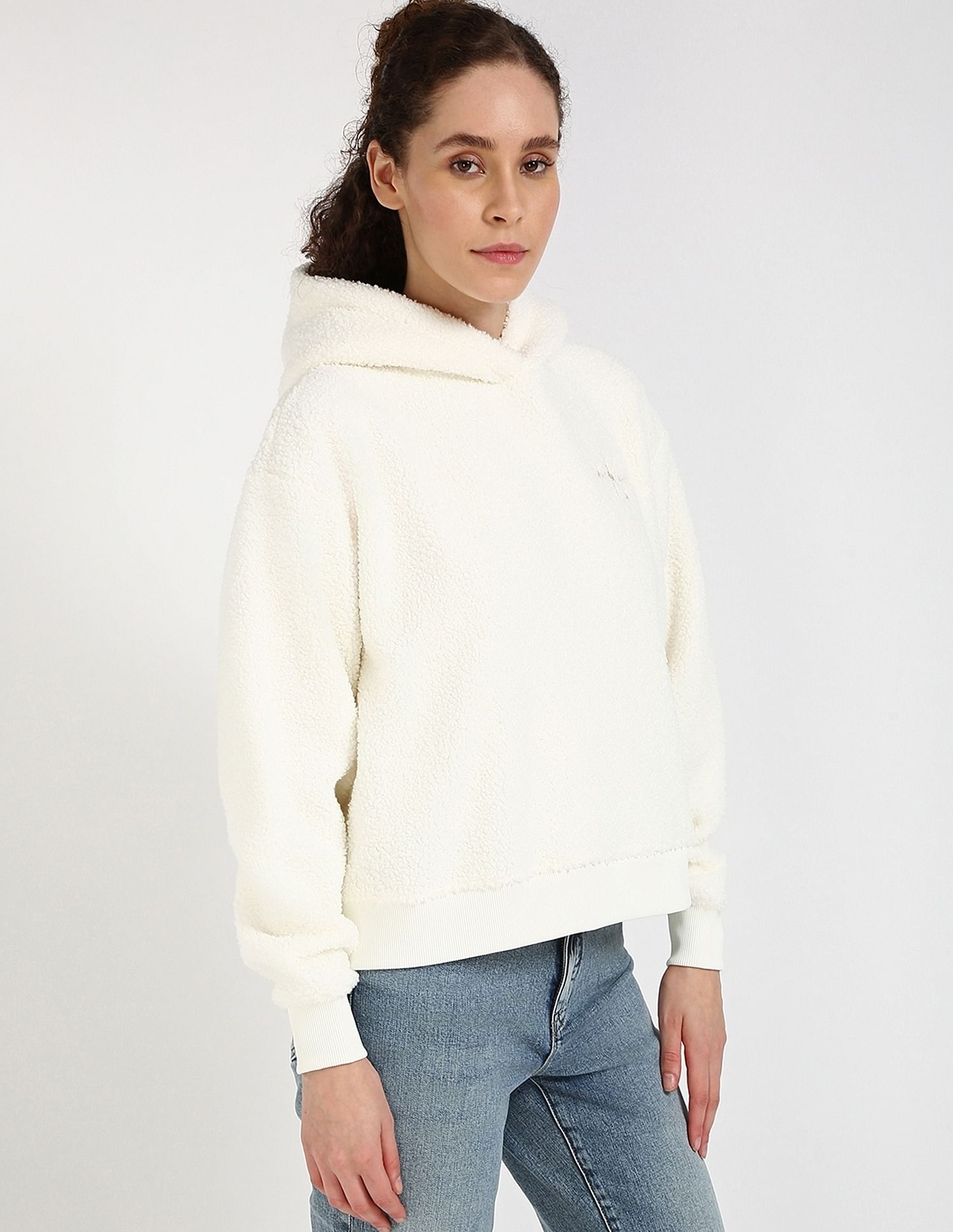 Calvin Klein Jeans Regular-Fit Polyester Hooded Neck Sweatshirt