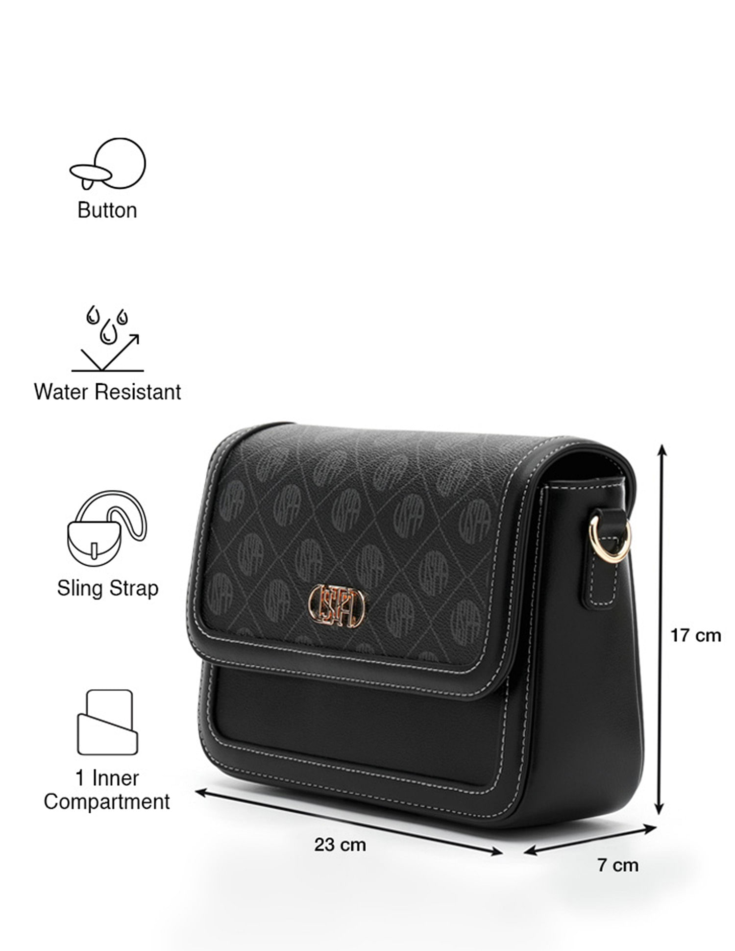 U.S. Polo Assn. Agatha Monogram Cross Body Bag