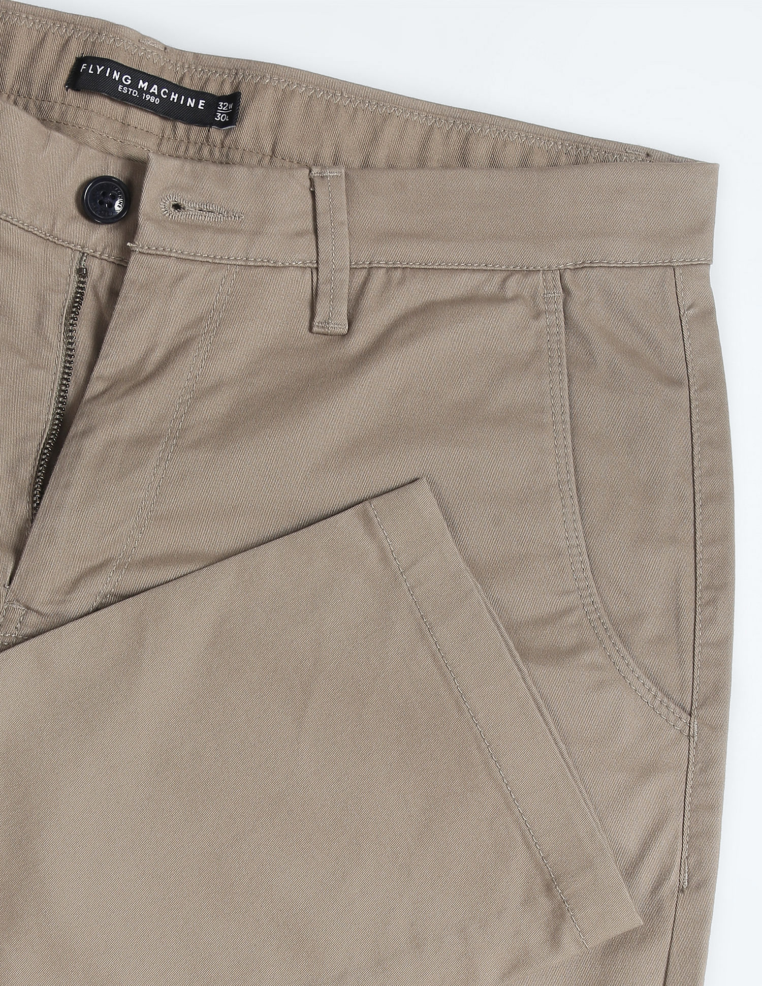 Flying Machine Solid Slim Fit Trouser
