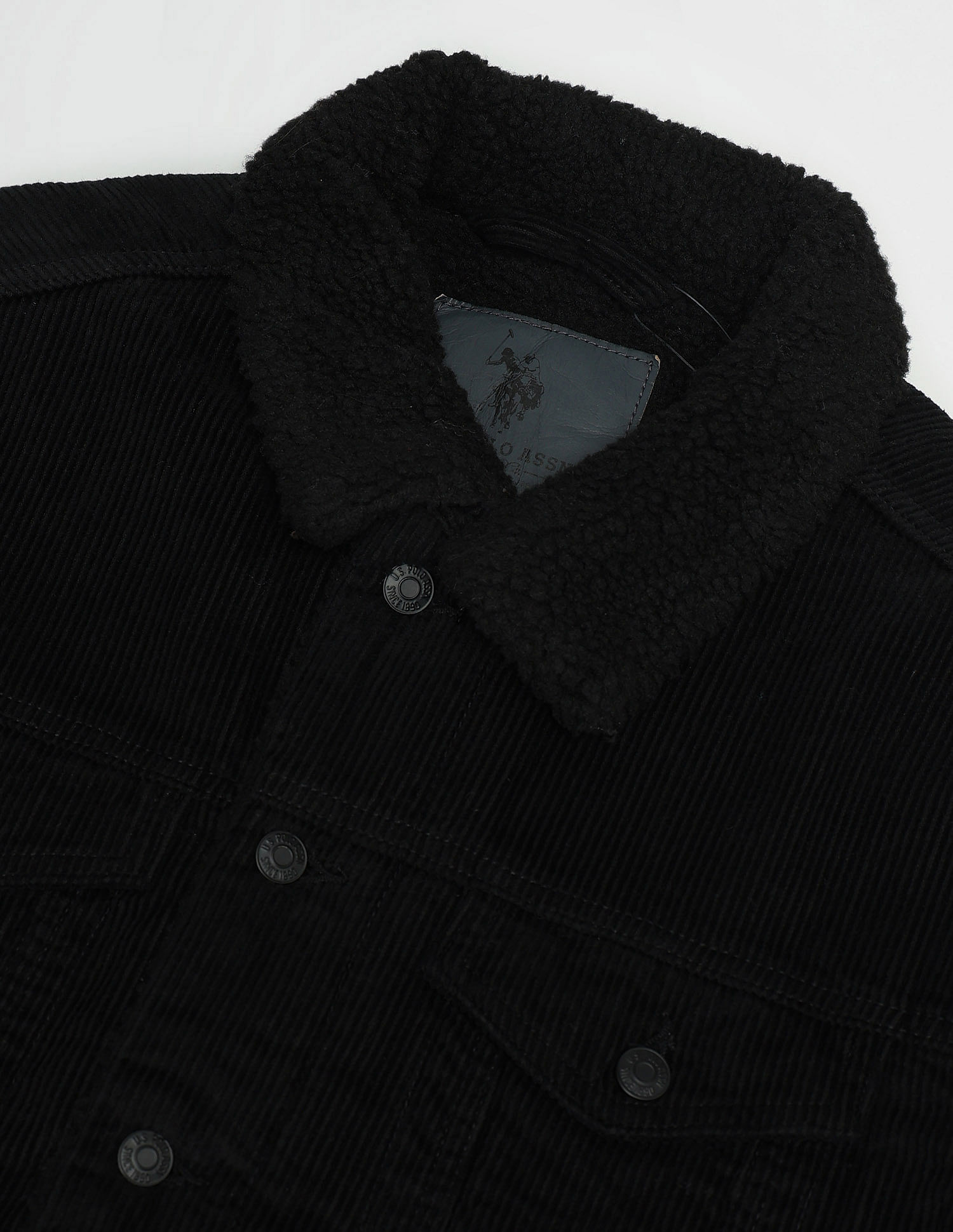 U.S. Polo Assn. Denim Co. Slim Fit Corduroy Sherpa Jacket