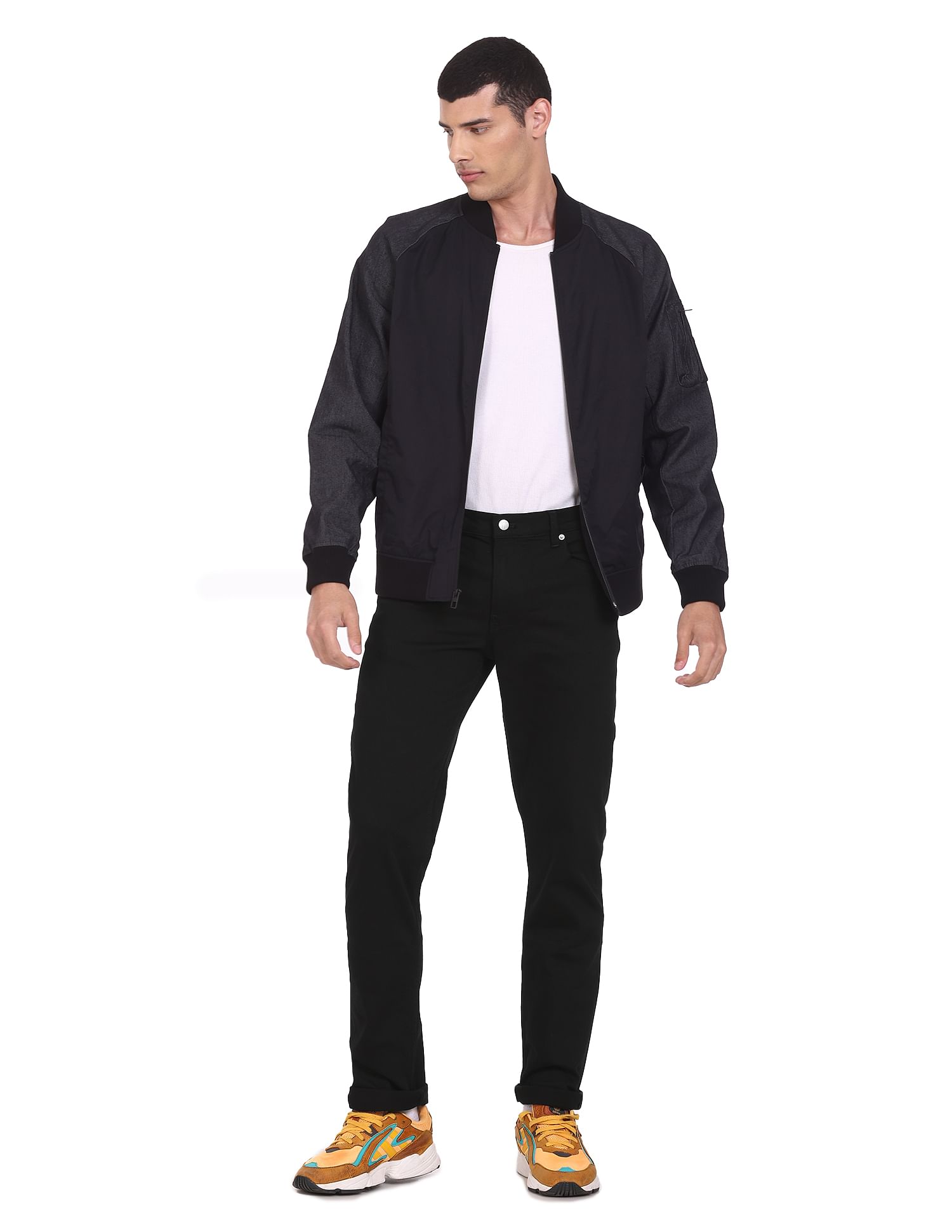 Calvin Klein Men Black Mid-Rise Skinny Fit Clean Look Jeans