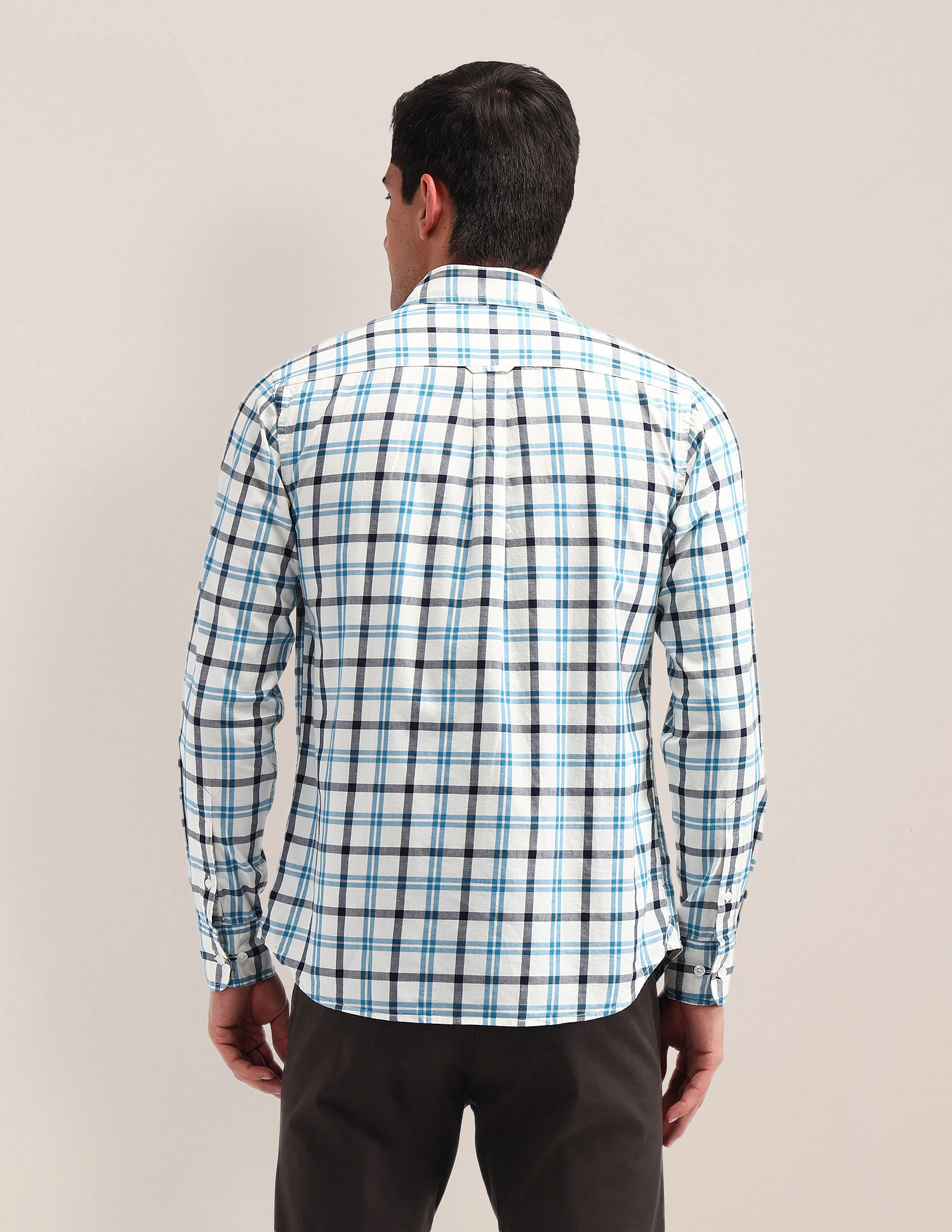U.S. Polo Assn. Windowpane Checked Twill Shirt