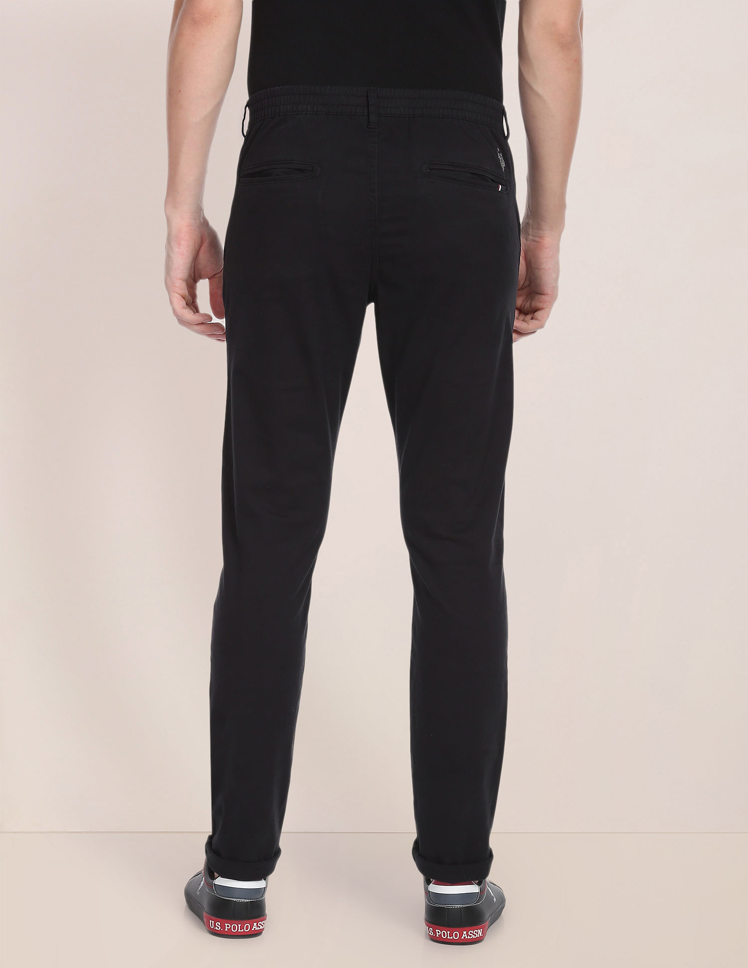 U.S. Polo Assn. Twill Textured Casual Trousers