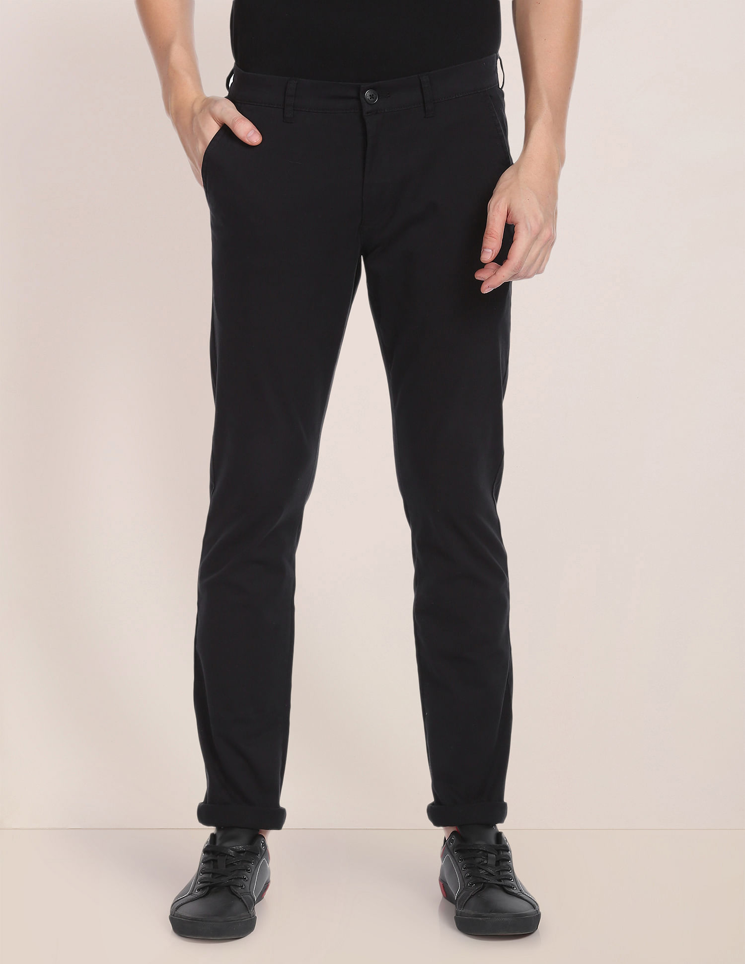 U.S. Polo Assn. Twill Textured Casual Trousers