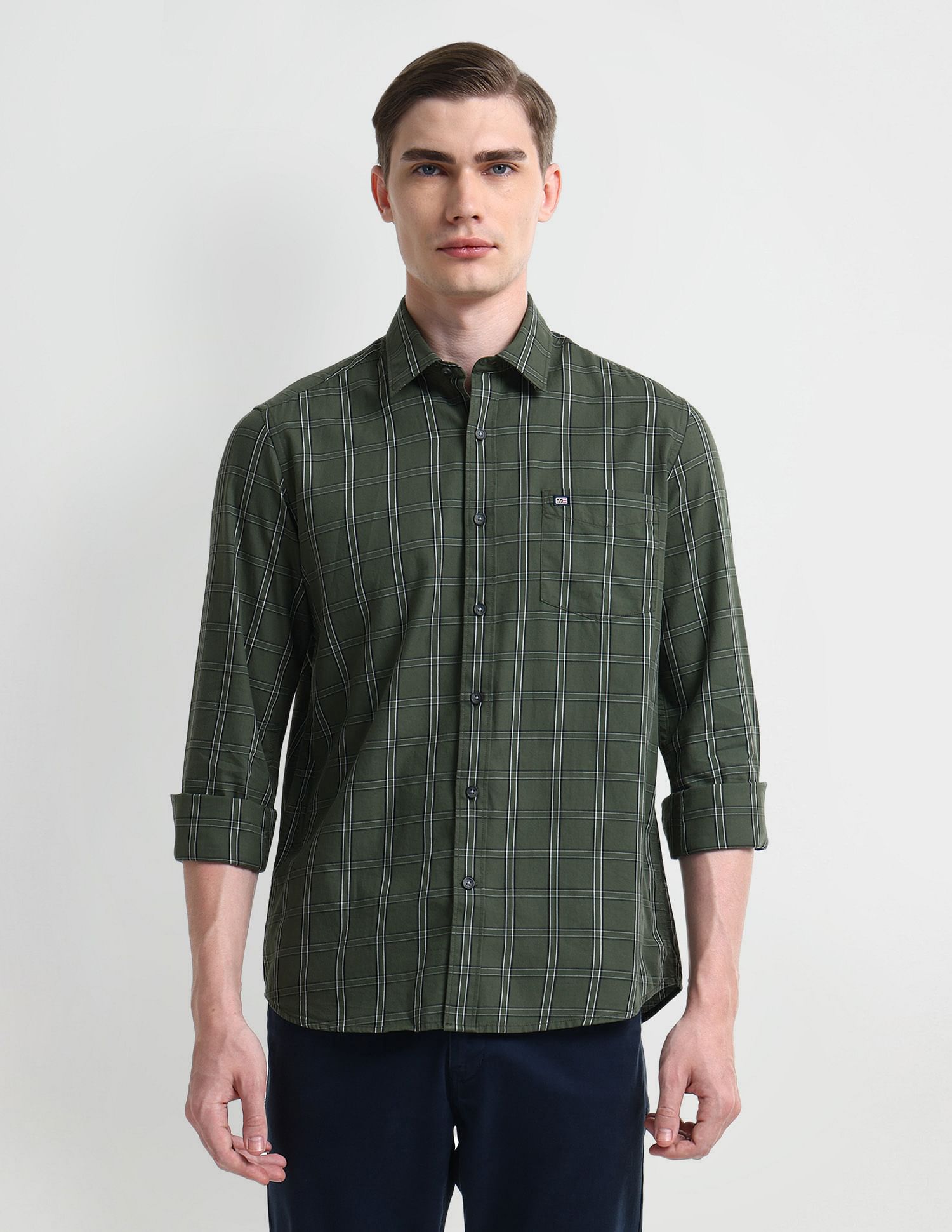 Arrow Sport Tartan Check Cotton Shirt