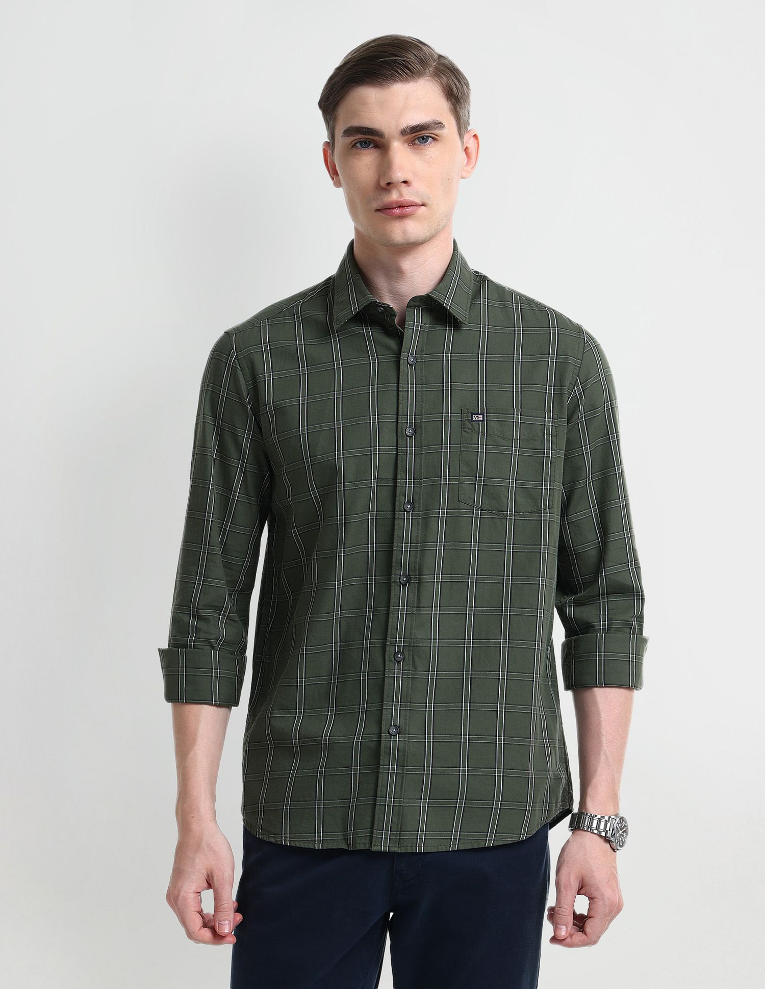 Arrow Sport Tartan Check Cotton Shirt