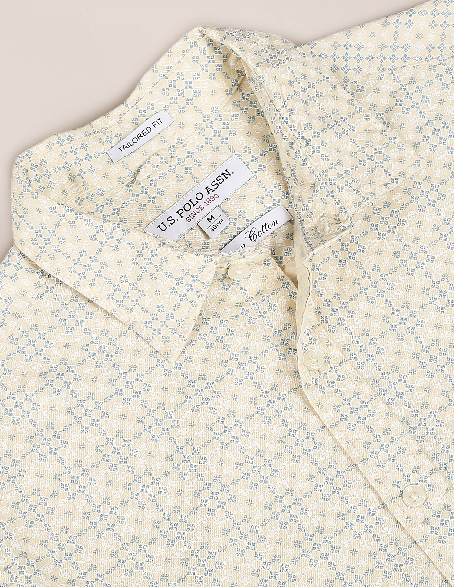 U.S. Polo Assn. Cutaway Collar Motif Print Shirt