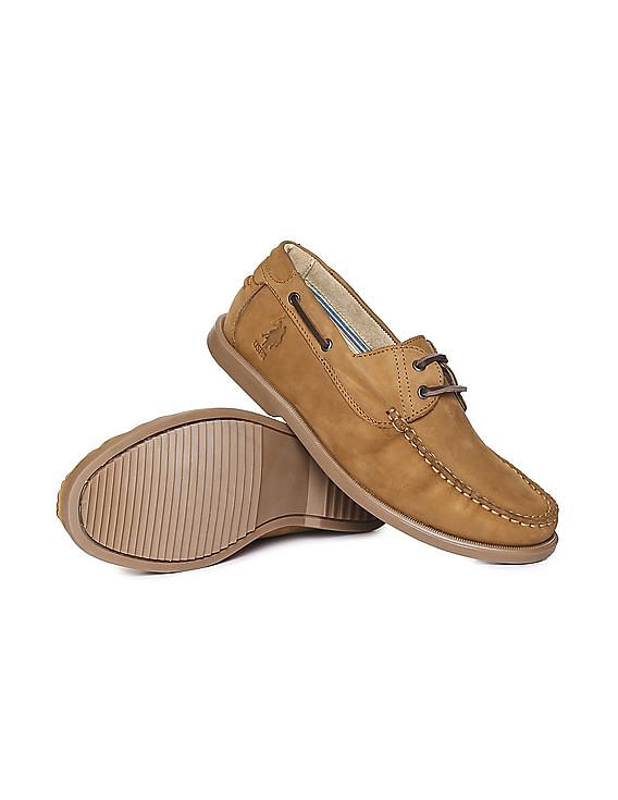 Buy . Polo Assn. Suede Leather Niaam Boat Shoes 