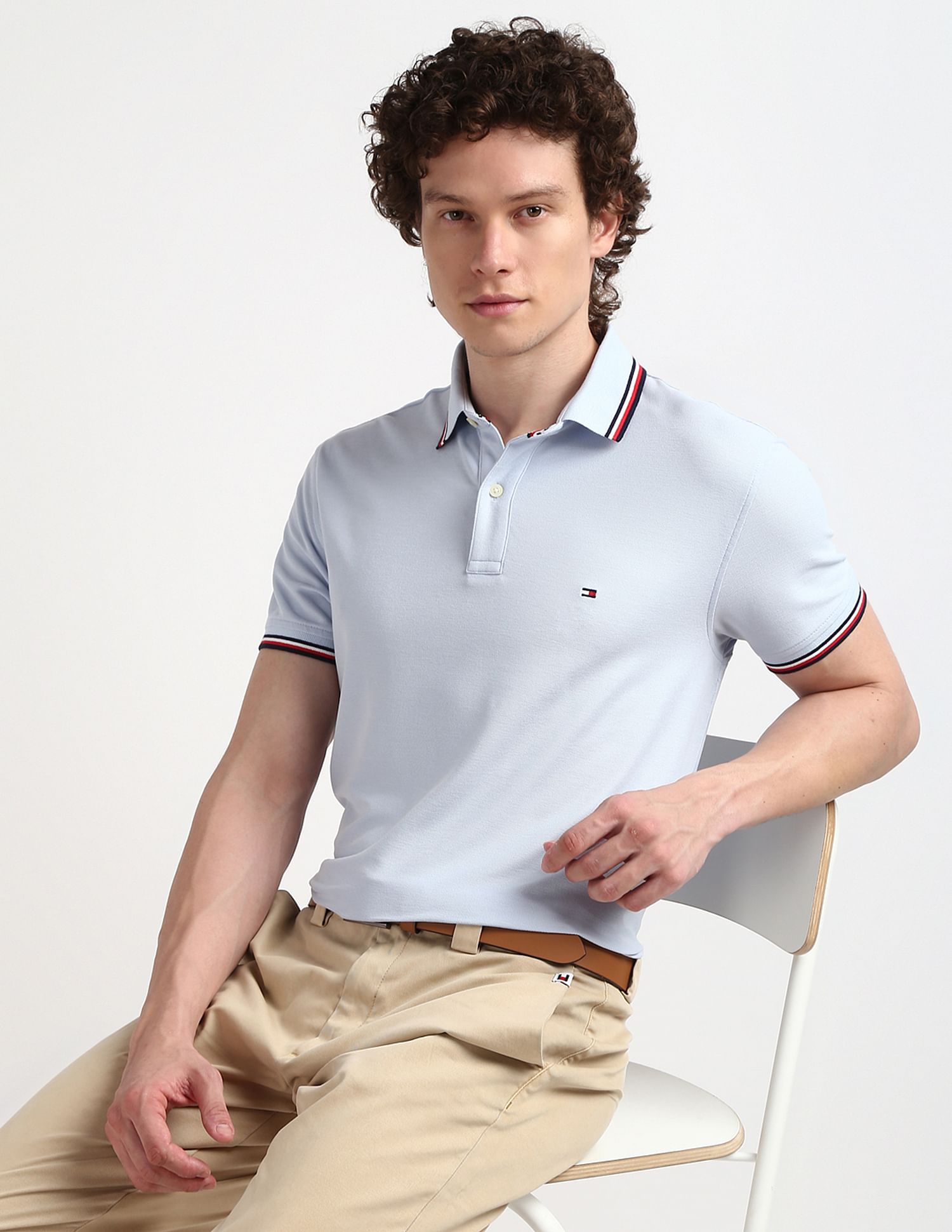 Tommy Hilfiger Tipped Cotton Polo Shirt